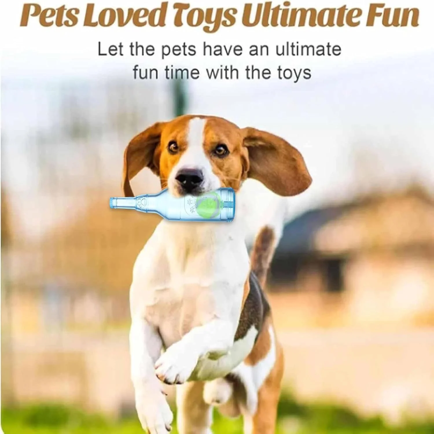 اسباب بازی بطری آب برای سگ ها | دندان گیر لاستیکی صدادار، اسباب بازی های تعاملی سگ - برای بازی غنی سازی توله سگ، رفع خستگی، تولد، کریسمس، استخر حیوانات خانگی