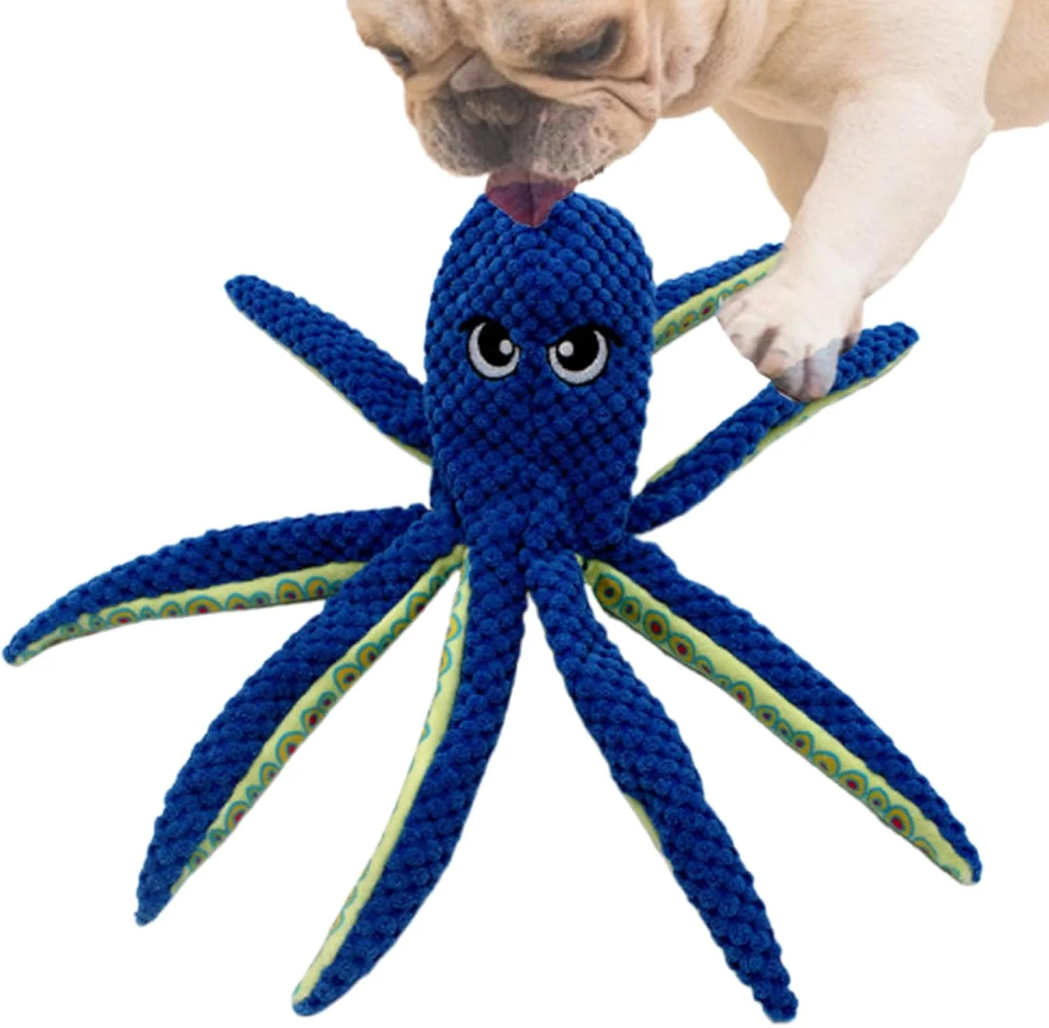 اسباب بازی سگ، اسباب بازی حیوانات خانگی به شکل اختاپوس - عروسک دندان درآوردن توله سگ، برای تمرینات کاهش استرس، کشیدن طناب، دندان درآوردن و جویدن تهاجمی