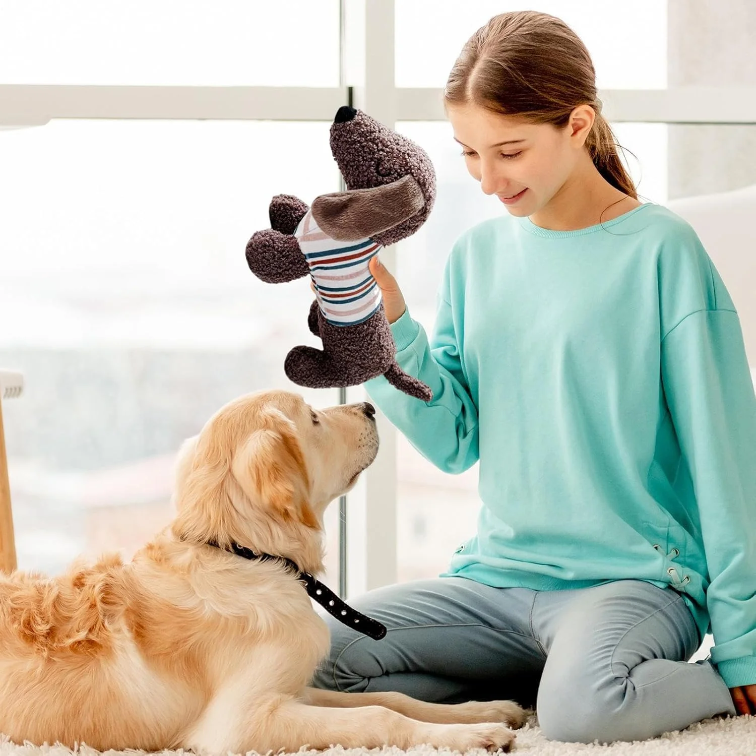 اسباب بازی سگ صدادار، اسباب بازی حیوانات خانگی پولیشی طرح سگ داشهوند با صدا، اسباب بازی پازلی تعاملی سگ - ابزار آموزش حیوانات خانگی زیبا، دستگاه جویدنی توله سگ طرح سگ داشهوند با صدای جیر جیر و بادوام برای سگ های کوچک و بزرگ اسباب بازی سگ صدادار، اسباب بازی حیوانات خانگی پولیشی طرح سگ داشهوند با صدا، اسباب بازی پازلی تعاملی سگ - ابزار آموزش حیوانات خانگی زیبا، دستگاه جویدنی توله سگ طرح سگ داشهوند با صدای جیر جیر و بادوام برای سگ های کوچک و بزرگ