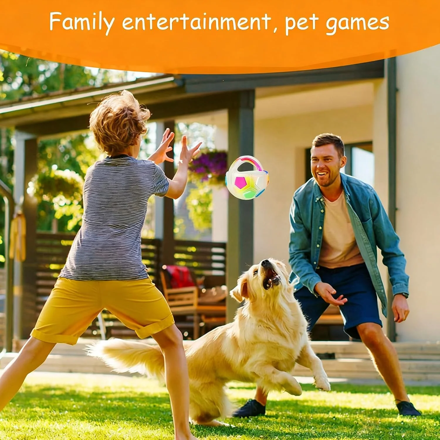 توپ سگ - لوازم تعاملی بازی سگ | اسباب بازی سگ به شکل توپ فوتبال تعاملی | برای نژادهای کوچک، متوسط و بزرگ، جویدن تهاجمی، بازی توله سگ، غنی سازی در فضای باز، پیاده روی و آموزش