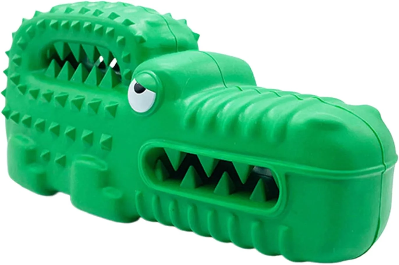 اسباب بازی سگ تمساح پرسروصدا، اسباب بازی لاستیکی پرسروصدا برای آموزش توله سگ | اسباب بازی پازلی تعاملی سگ - برای والدین حیوانات خانگی، مربیان، دوستداران حیوانات، تسکین دندان در فضای داخلی و خارجی، زمان نوازش در رختخواب