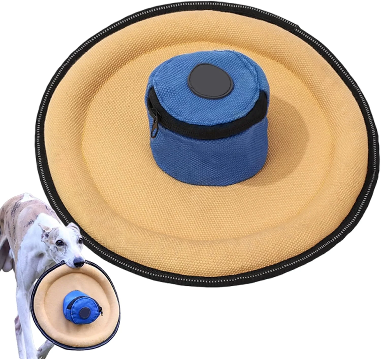 دیسک پرنده توله سگ، لوازم حیوانات خانگی تعاملی بازتابنده - اسباب بازی سبک وزن پرتاب دیسک پرنده سگ - برای همه نژادها کوچک متوسط پارک ساحل حیاط خلوت کمپینگ پیاده روی آخر هفته شب