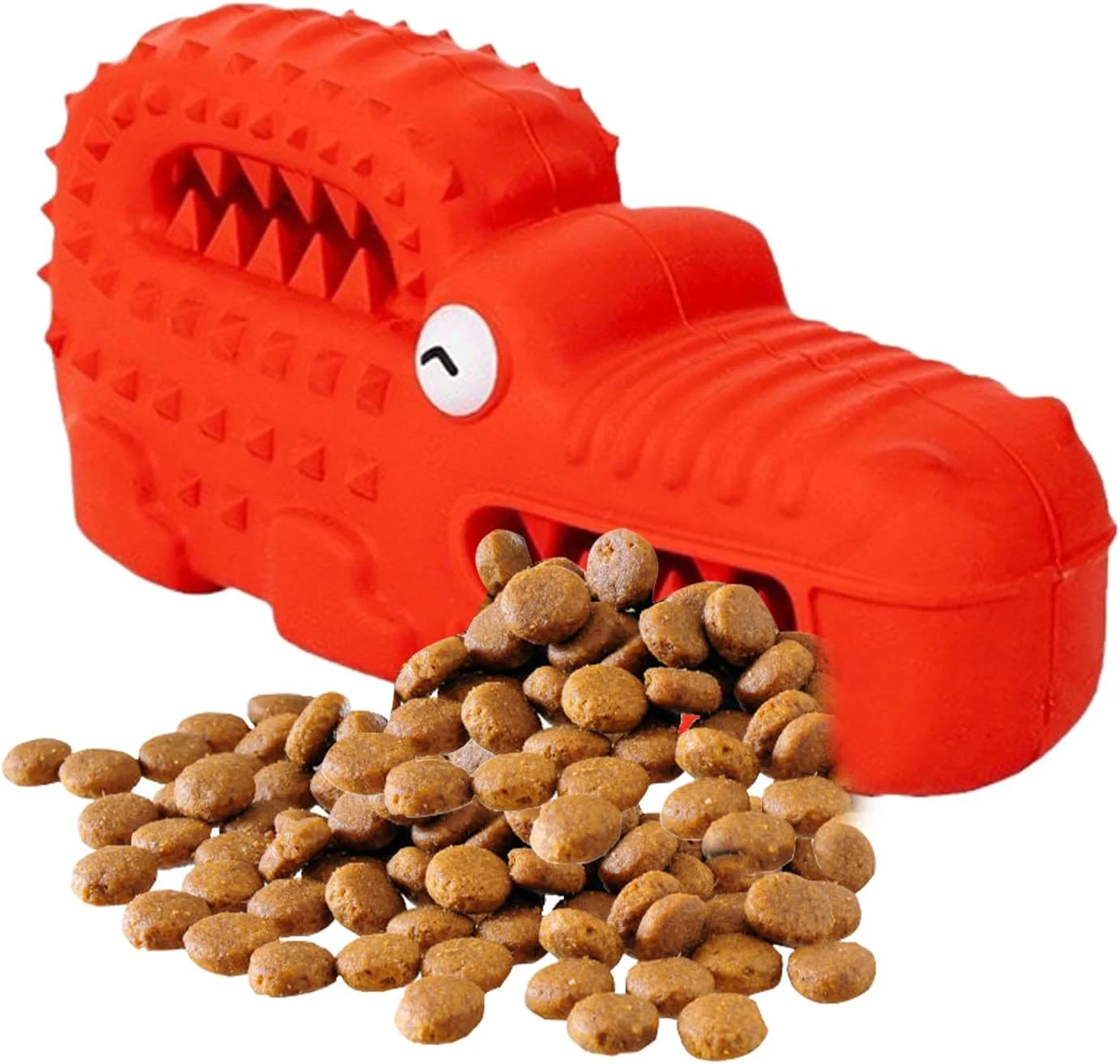 اسباب بازی سگ تمساح پرسروصدا - لوازم تمیز کننده دندان توله سگ لاستیکی پرسروصدا - اسباب بازی پازل تعاملی سگ | برای والدین حیوانات خانگی، مربیان، دوستداران حیوانات، داخل خانه، فضای باز، تسکین دندان درآوردن، زمان نوازش آپارتمان، تخت