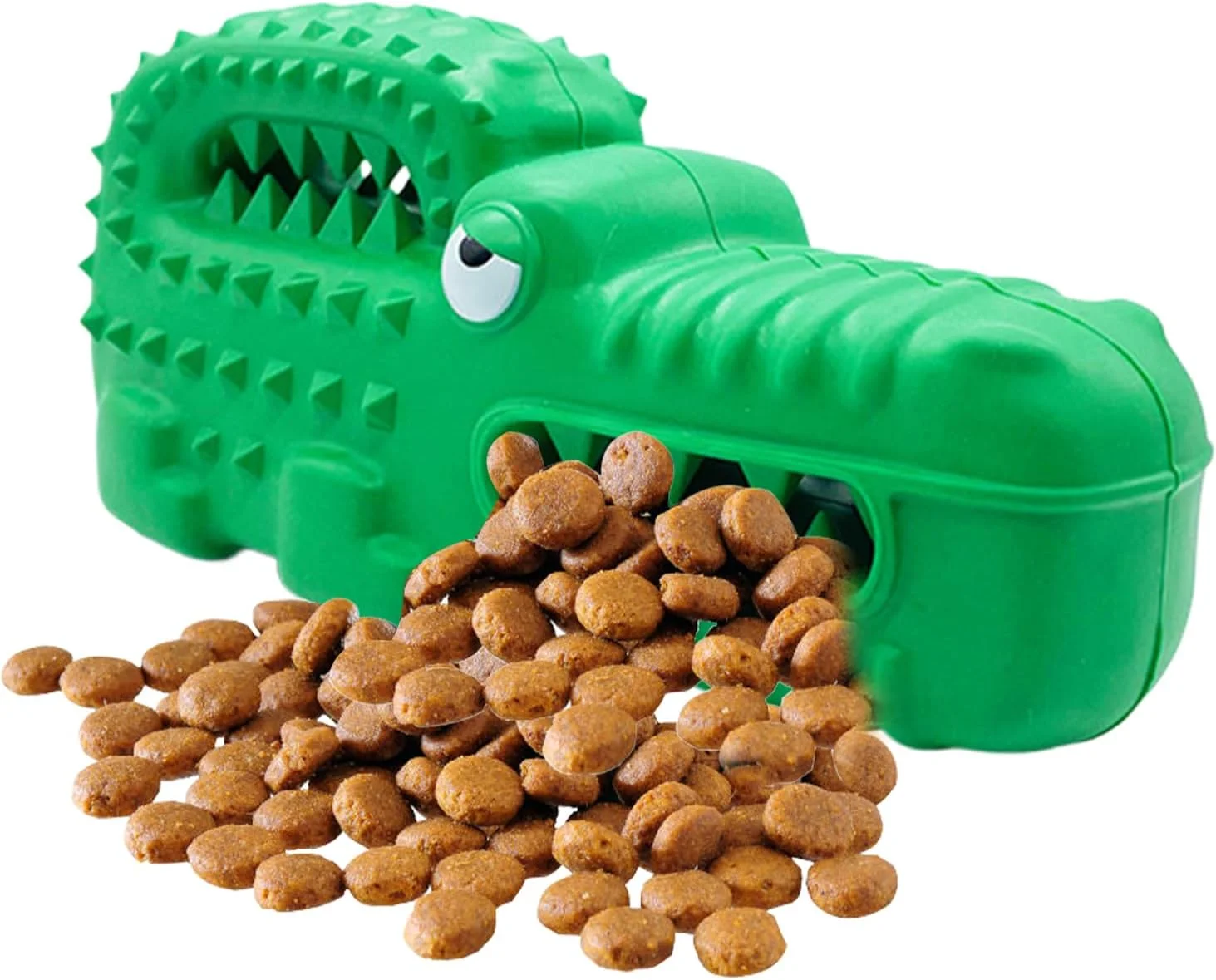 اسباب بازی سگ طرح تمساح | لوازم جویدنی لاستیکی جیرجیر کننده توله سگ | اسباب بازی های آموزشی سگ بزرگ، برای والدین حیوانات خانگی، مربیان، تسکین دندان درآوردن در فضای داخلی و خارجی، آپارتمان، اتاق خواب، اتاق نشیمن، مطالعه، پارک، حیاط، چمن