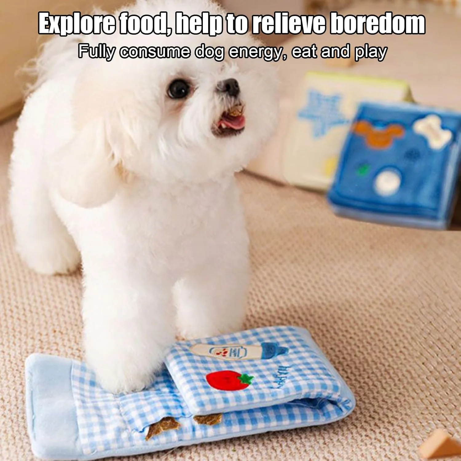 پد بویایی سگ، آموزش مهارت جویدن حیوانات خانگی | پد اسباب بازی پازلی پخش کننده غذای سگ | برای نژادهای متوسط ​​فضای داخلی فضای باز بالکن مسافرت حیاط نشیمن پارک