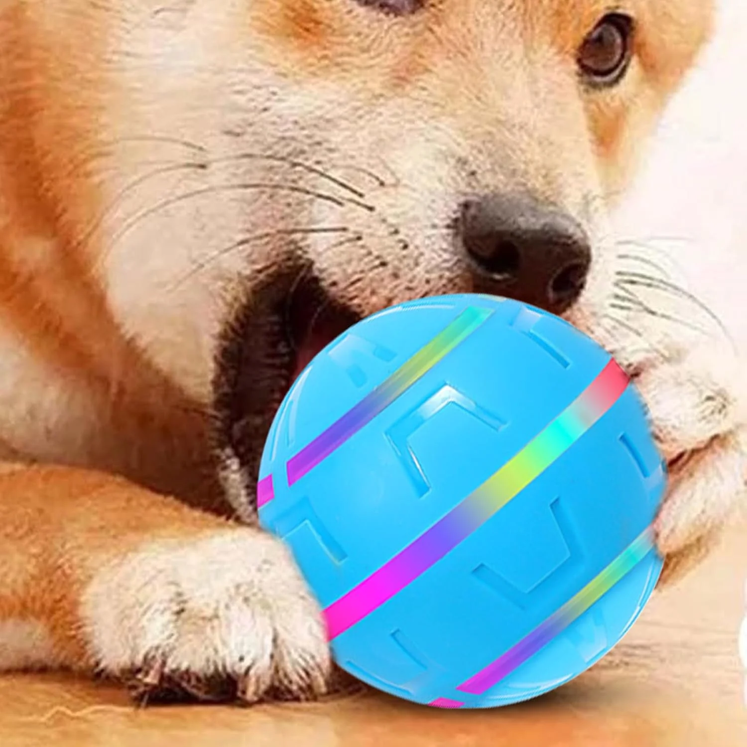 توپ متحرک سگ | توپ بازی تعاملی سگ شارژی USB با چرخش فعال خودکار | برای آموزش، تحریک و بازی در داخل و خارج از خانه برای نژادهای کوچک و بزرگ و سگ های جونده