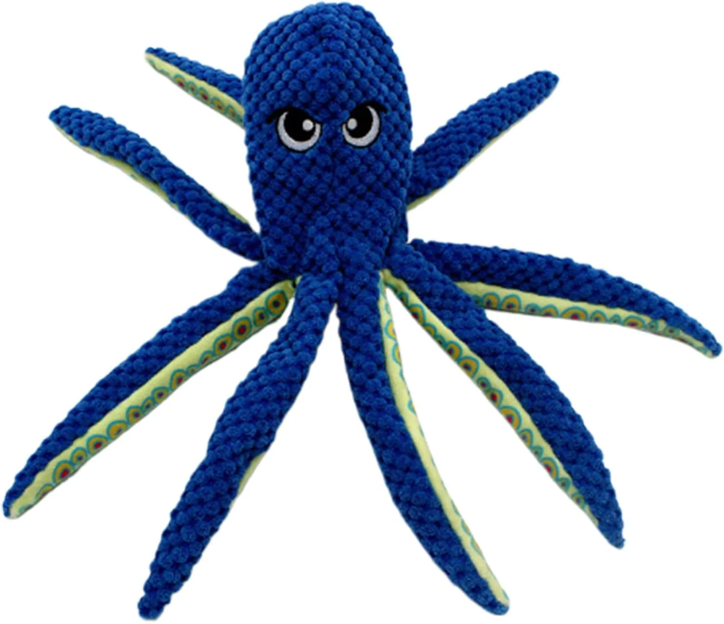 اسباب بازی های صدادار برای سگ ها - اسباب بازی جویدنی حیوانات خانگی به شکل اختاپوس | عروسک دندانی توله سگ پر شده - برای تمرین کاهش استرس، آموزش طناب کشی، دندان درآوردن و جویدن تهاجمی