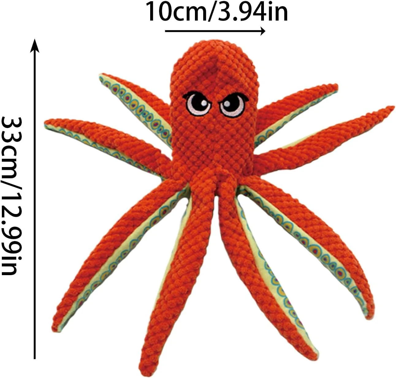 اسباب بازی کوچک سگ با صدای جیر جیر | اسباب بازی حیوانات خانگی به شکل اختاپوس | عروسک دندان درآوردن آرام بخش توله سگ - برای تمرین کاهش استرس، آموزش طناب کشی، دندان درآوردن و جویدن تهاجمی اسباب بازی کوچک سگ با صدای جیر جیر | اسباب بازی حیوانات خانگی به شکل اختاپوس | عروسک دندان درآوردن آرام بخش توله سگ - برای تمرین کاهش استرس، آموزش طناب کشی، دندان درآوردن و جویدن تهاجمی