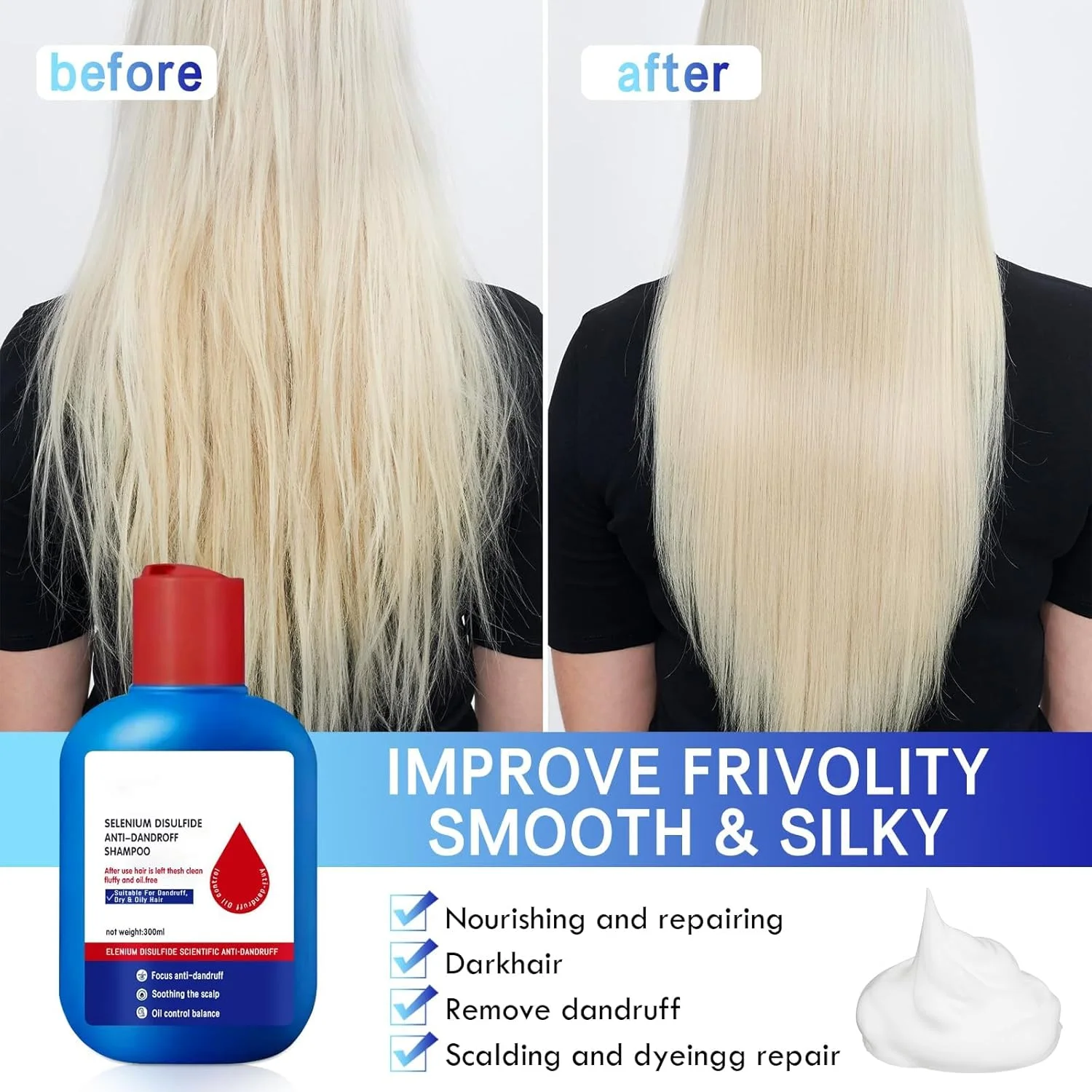 شامپو نیپوری LBOYLOVE®، شامپو مراقبت از موی نیپوری، کنترل چربی و طراوت بخش، ضد شوره موثر، برای تسکین خارش پوست سر برای آقایان و بانوان 400 میلی لیتر شامپو نیپوری LBOYLOVE®، شامپو مراقبت از موی نیپوری، کنترل چربی و طراوت بخش، ضد شوره موثر، برای تسکین خارش پوست سر برای آقایان و بانوان 400 میلی لیتر