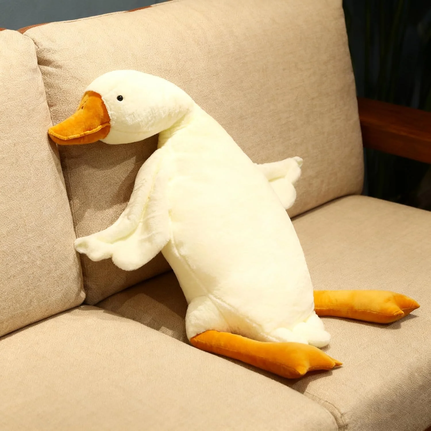 اسباب بازی سگ اردک پولیشی - عروسک پولیشی آرامش بخش سگ سفید - اسباب بازی جویدنی حیوانات عروسکی | برای رفع بی حوصلگی، تحریک ذهنی، ورزش، همراهی، بازی در فضای داخلی و خارجی