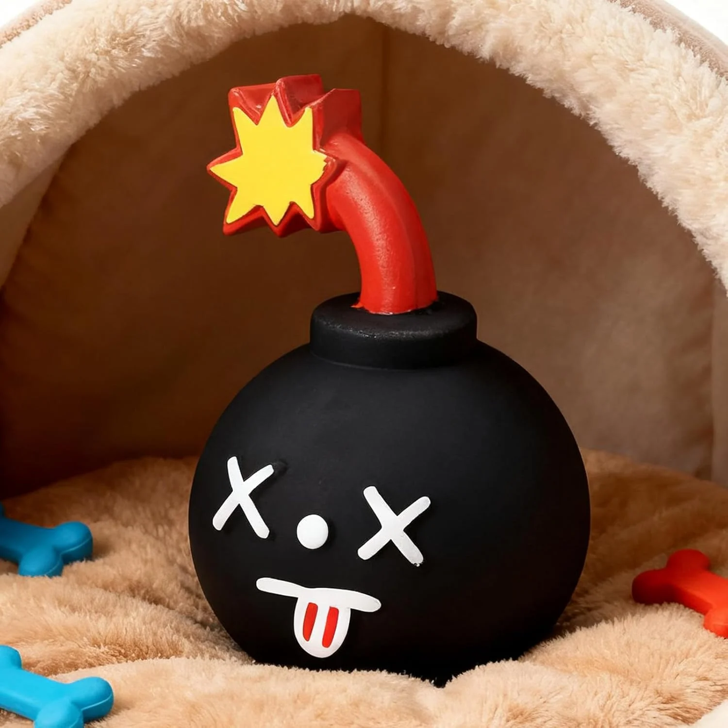 اسباب بازی های صدادار برای سگ های کوچک | لوازم جانبی حیوانات خانگی لاتکس صدادار | اسباب بازی های جویدنی مقاوم، برای اوقات خانوادگی، مسافرت، ساحل، استخر، پارک، حیاط، اتاق خواب، باغ، بازی در فضای داخلی و خارجی، آموزش