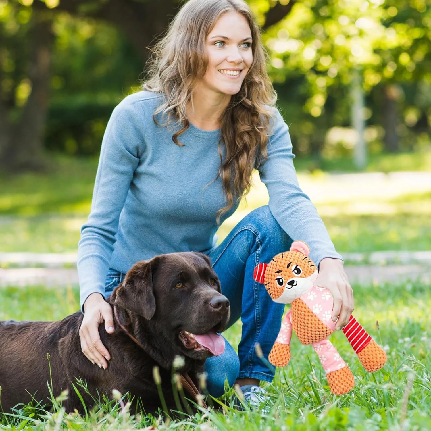 اسباب بازی های پولیشی برای سگ ها - لوازم تعاملی حیوانات خانگی با صدای خش خش | اسباب بازی پولیشی صدادار، برای جویدن، تمیز کردن دندان توله سگ های نژاد کوچک، متوسط و بزرگ و سرگرم نگه داشتن آنها