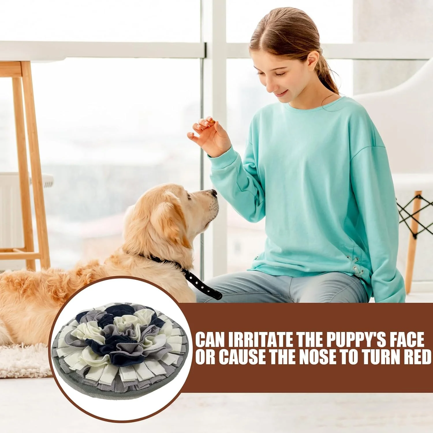 پد بویایی حیوانات خانگی | پد بویایی تعاملی برای تغذیه آهسته، اسباب بازی غنی سازی توله سگ، تغذیه کننده آهسته برای حیوانات خانگی، لیسیدن، بازی در فضای داخلی، استفاده در فضای باز، آموزش جعبه