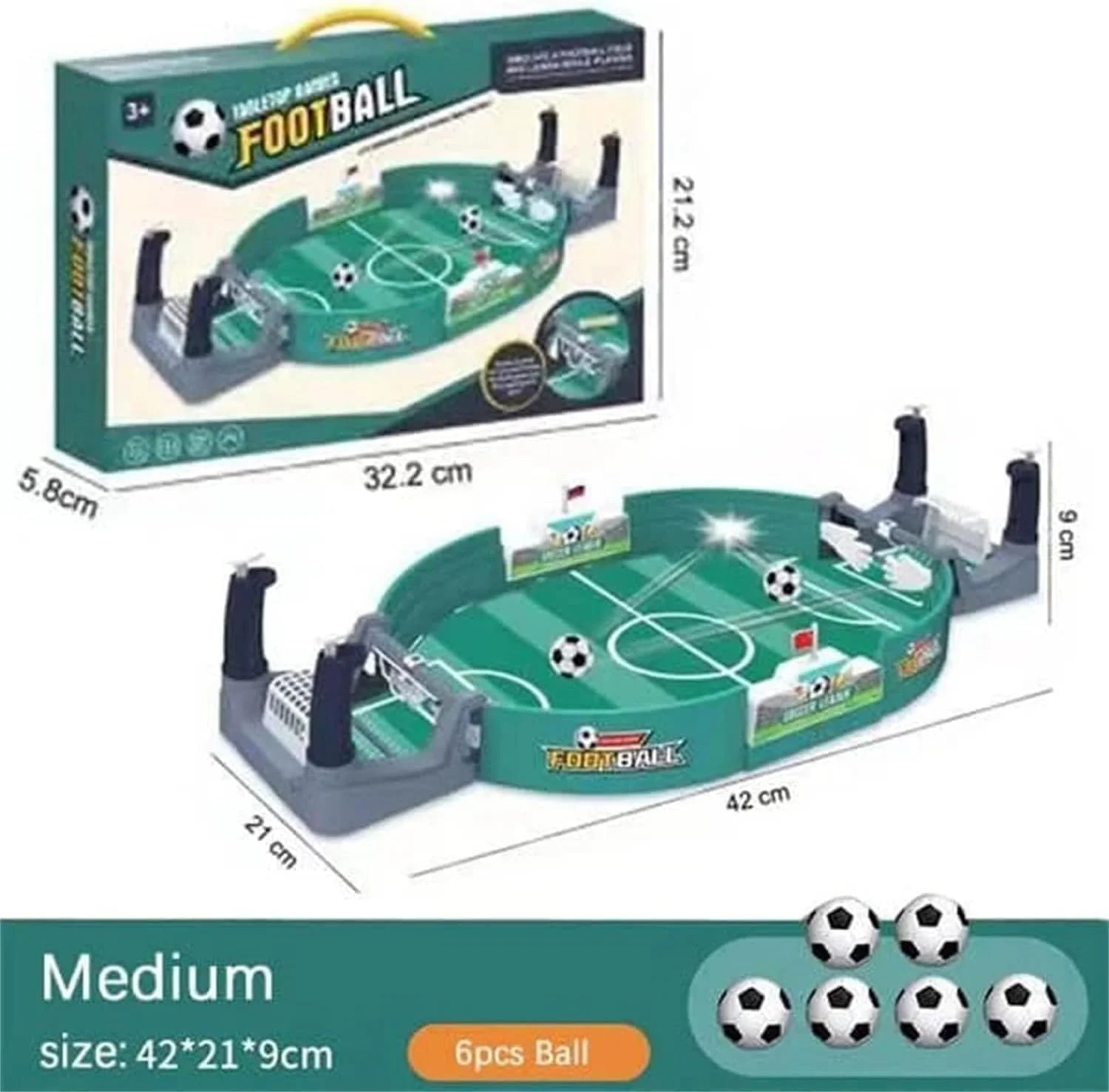 فوتبال دستی Xspring، بازی مینی فوتبال رومیزی با 6 توپ، بازی تعاملی فوتبال رومیزی برای ورزش های داخل سالن، بازی تخته ای سرگرم کننده خانوادگی برای بزرگسالان و کودکان در اتاق بازی فوتبال دستی Xspring، بازی مینی فوتبال رومیزی با 6 توپ، بازی تعاملی فوتبال رومیزی برای ورزش های داخل سالن، بازی تخته ای سرگرم کننده خانوادگی برای بزرگسالان و کودکان در اتاق بازی