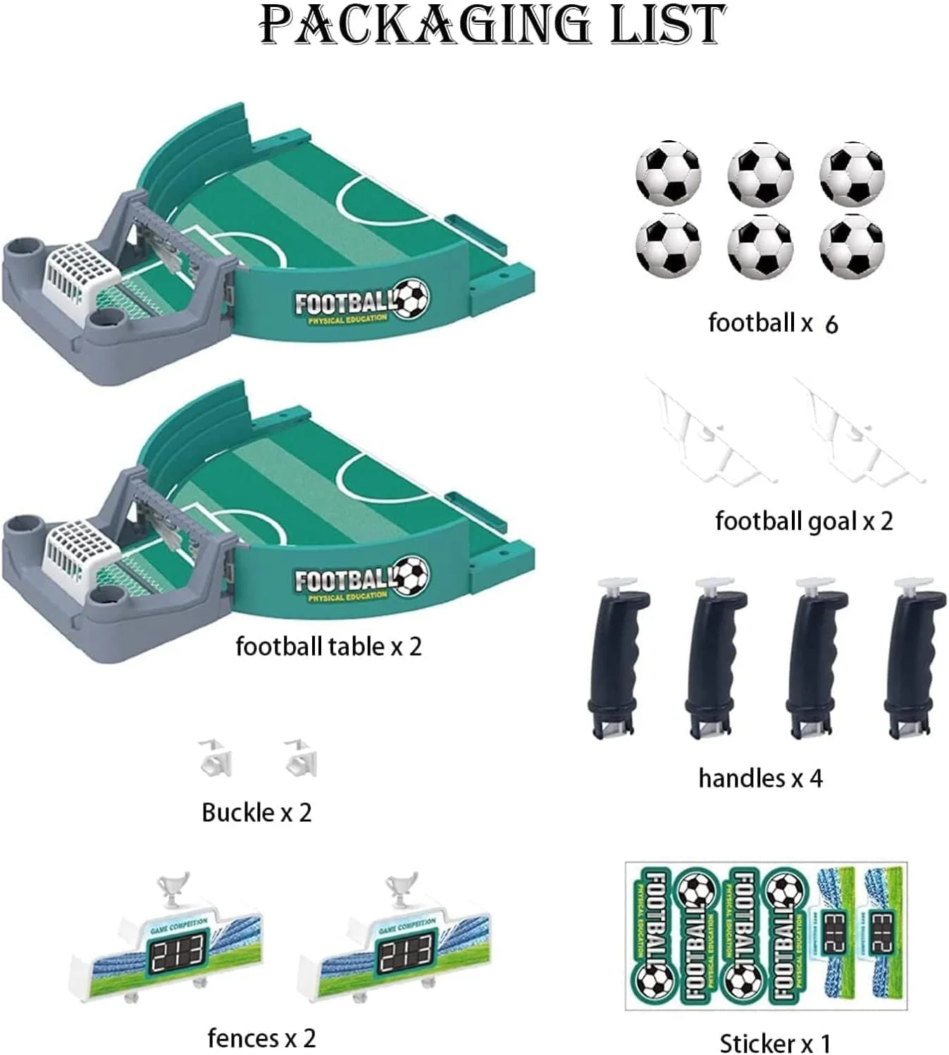 فوتبال دستی Xspring، بازی مینی فوتبال رومیزی با 6 توپ، بازی تعاملی فوتبال رومیزی برای ورزش های داخل سالن، بازی تخته ای سرگرم کننده خانوادگی برای بزرگسالان و کودکان در اتاق بازی فوتبال دستی Xspring، بازی مینی فوتبال رومیزی با 6 توپ، بازی تعاملی فوتبال رومیزی برای ورزش های داخل سالن، بازی تخته ای سرگرم کننده خانوادگی برای بزرگسالان و کودکان در اتاق بازی