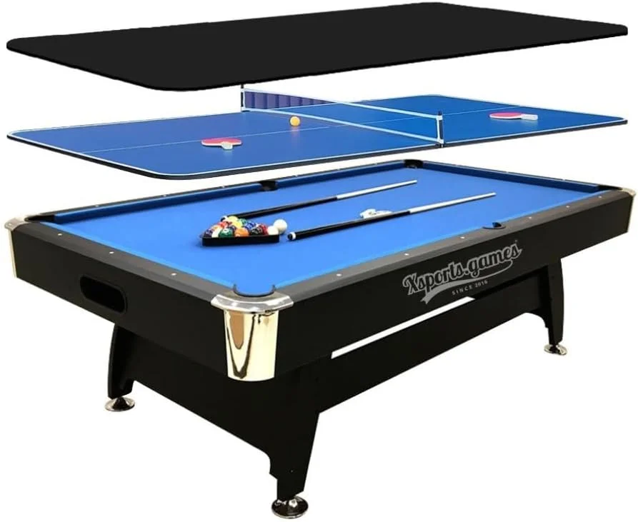 میز بیلیارد 3 در 1 X-Sports با سیستم برگشت توپ اتوماتیک، مناسب برای اتاق بازی خانوادگی میز بیلیارد 3 در 1 X-Sports با سیستم برگشت توپ اتوماتیک، مناسب برای اتاق بازی خانوادگی