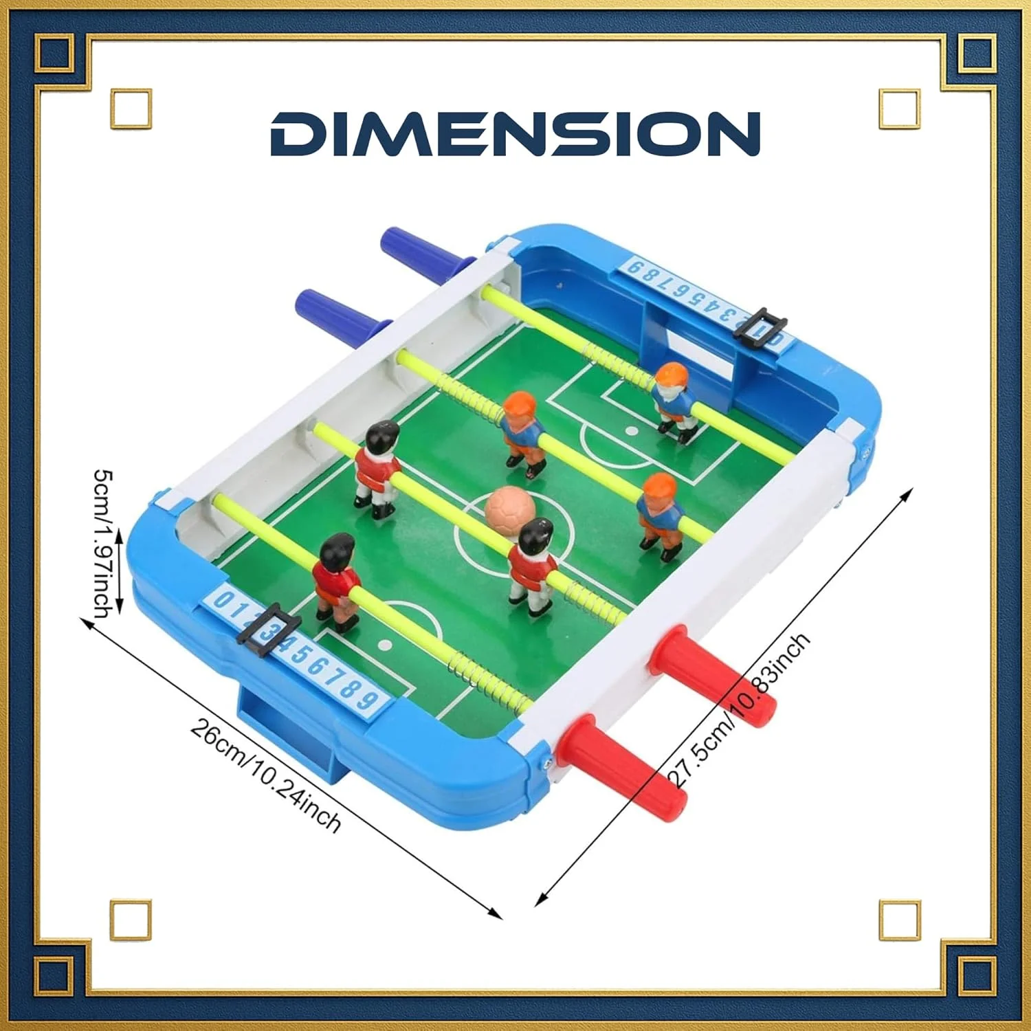 بازی فوتبال دستی کوچک VersaMarts - اسباب بازی فوتبال رومیزی قابل حمل برای کودکان و بزرگسالان، بازی رومیزی ABS بادوام برای خانه و مسافرت بازی فوتبال دستی کوچک VersaMarts - اسباب بازی فوتبال رومیزی قابل حمل برای کودکان و بزرگسالان، بازی رومیزی ABS بادوام برای خانه و مسافرت