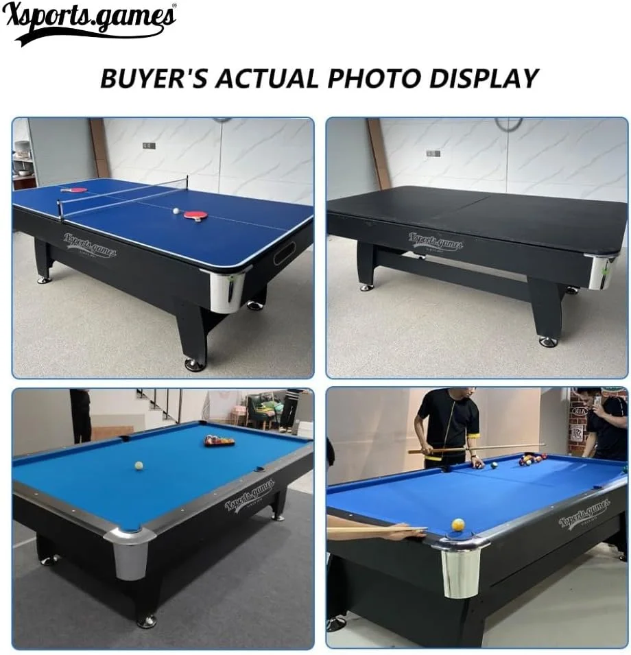 میز بیلیارد 3 در 1 X-Sports با سیستم برگشت توپ اتوماتیک، مناسب برای اتاق بازی خانوادگی میز بیلیارد 3 در 1 X-Sports با سیستم برگشت توپ اتوماتیک، مناسب برای اتاق بازی خانوادگی
