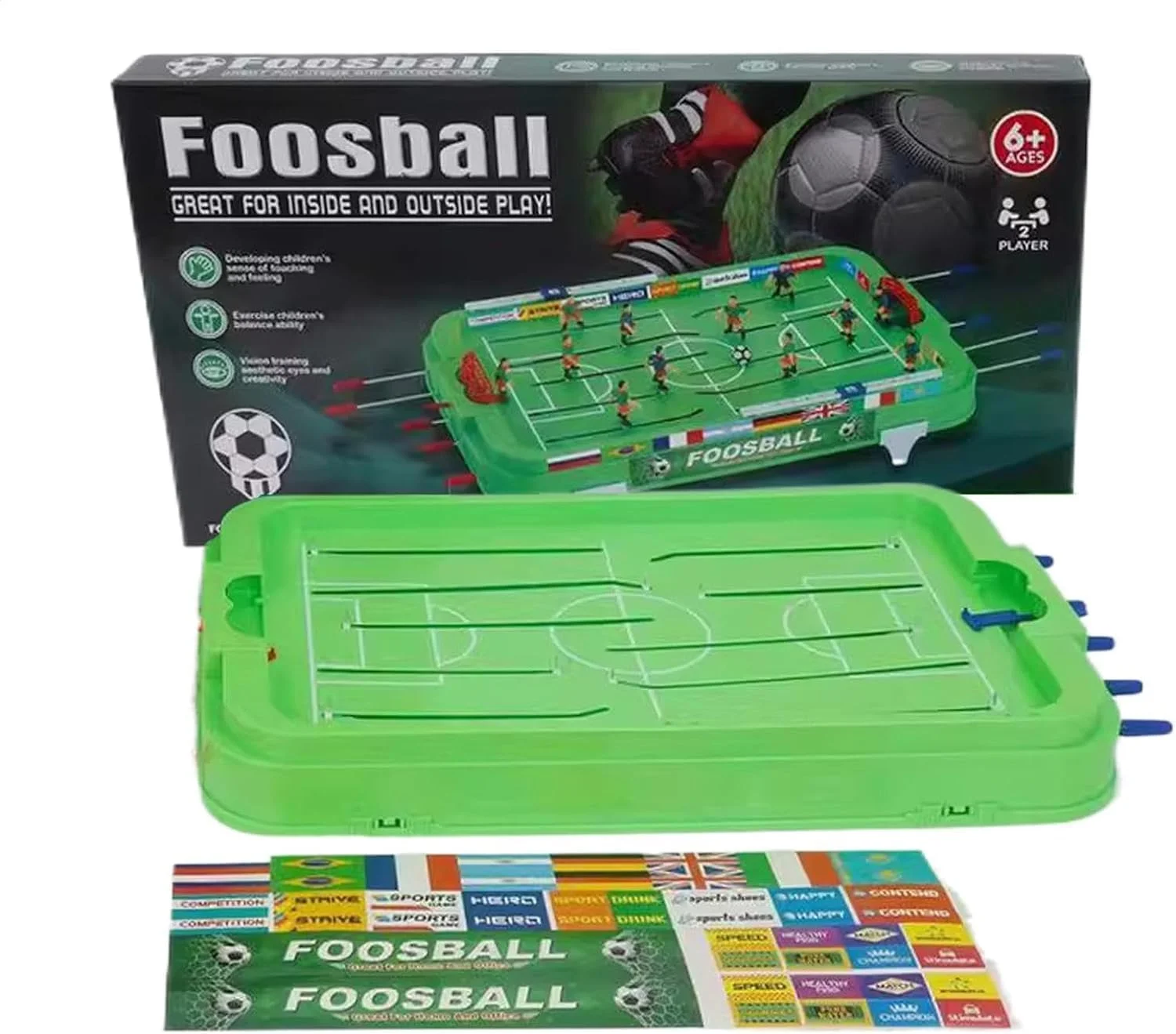 فوتبال دستی رومیزی VersaMarts | بازی فکری فوتبال دستی رومیزی برای کودکان و بزرگسالان - فوتبال دستی رومیزی جمع و جور برای خانه و مهمانی ها فوتبال دستی رومیزی VersaMarts | بازی فکری فوتبال دستی رومیزی برای کودکان و بزرگسالان - فوتبال دستی رومیزی جمع و جور برای خانه و مهمانی ها