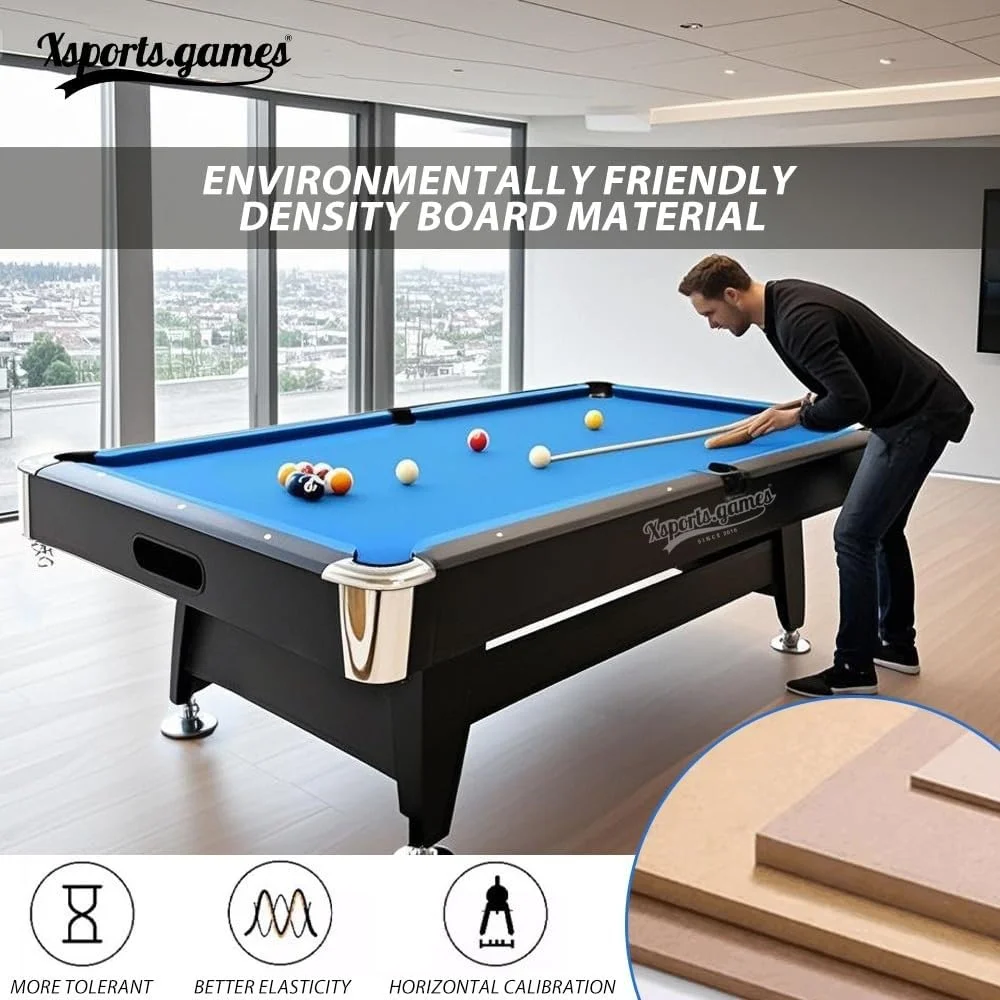 میز بیلیارد 3 در 1 X-Sports با سیستم برگشت توپ اتوماتیک، مناسب برای اتاق بازی خانوادگی میز بیلیارد 3 در 1 X-Sports با سیستم برگشت توپ اتوماتیک، مناسب برای اتاق بازی خانوادگی