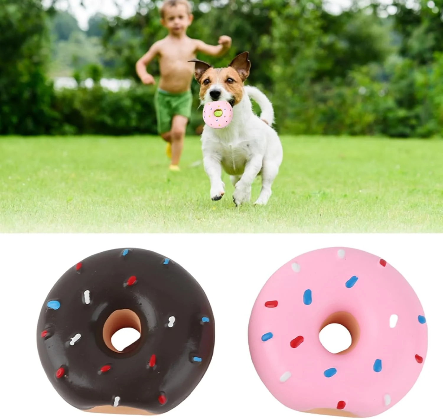 اسباب بازی سگ لاتکس Tnfeeon مدل دونات، 2 عددی، اسباب بازی جویدنی برای سگ، اسباب بازی آموزشی، اسباب بازی دندانی توله سگ، اسباب بازی تعاملی حیوانات خانگی برای سگ های کوچک و متوسط اسباب بازی سگ لاتکس Tnfeeon مدل دونات، 2 عددی، اسباب بازی جویدنی برای سگ، اسباب بازی آموزشی، اسباب بازی دندانی توله سگ، اسباب بازی تعاملی حیوانات خانگی برای سگ های کوچک و متوسط