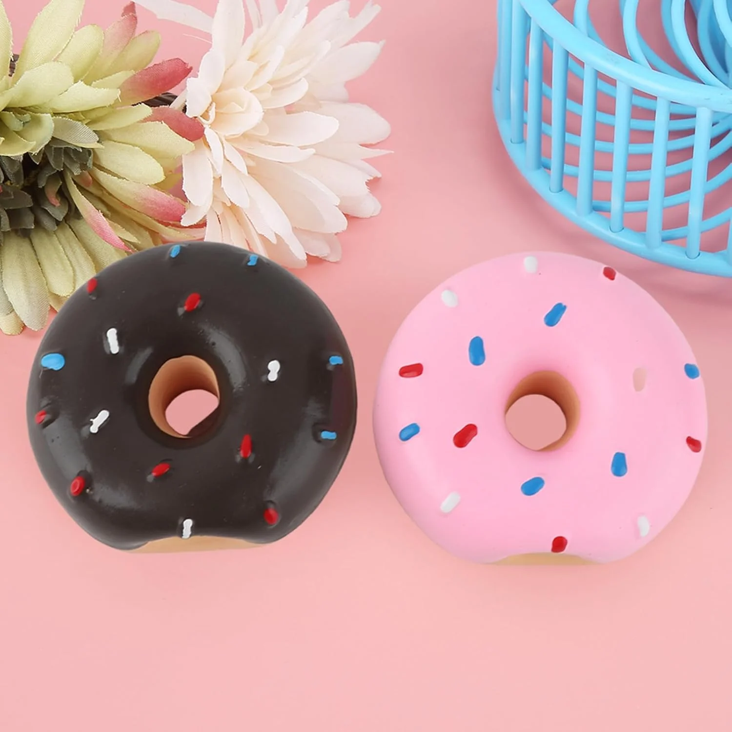 اسباب بازی سگ لاتکس Tnfeeon مدل دونات، 2 عددی، اسباب بازی جویدنی برای سگ، اسباب بازی آموزشی، اسباب بازی دندانی توله سگ، اسباب بازی تعاملی حیوانات خانگی برای سگ های کوچک و متوسط اسباب بازی سگ لاتکس Tnfeeon مدل دونات، 2 عددی، اسباب بازی جویدنی برای سگ، اسباب بازی آموزشی، اسباب بازی دندانی توله سگ، اسباب بازی تعاملی حیوانات خانگی برای سگ های کوچک و متوسط