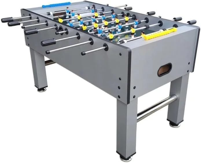 فوتبال دستی تورنتو GF016 سایز ۵ فوت - ساختار MDF بادوام، زمین بازی و روکش لمینت شده، دستگیره های ضد لغزش، پایه های مربعی MDF پایدار، ایده آل برای سرگرمی در خانه و تفریح خانوادگی - رنگ خاکستری فوتبال دستی تورنتو GF016 سایز ۵ فوت - ساختار MDF بادوام، زمین بازی و روکش لمینت شده، دستگیره های ضد لغزش، پایه های مربعی MDF پایدار، ایده آل برای سرگرمی در خانه و تفریح خانوادگی - رنگ خاکستری