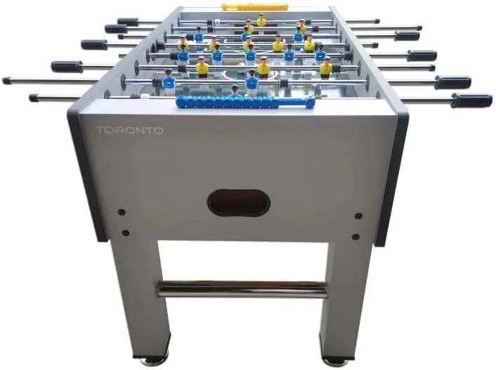 فوتبال دستی تورنتو GF016 سایز ۵ فوت - ساختار MDF بادوام، زمین بازی و روکش لمینت شده، دستگیره های ضد لغزش، پایه های مربعی MDF پایدار، ایده آل برای سرگرمی در خانه و تفریح خانوادگی - رنگ خاکستری فوتبال دستی تورنتو GF016 سایز ۵ فوت - ساختار MDF بادوام، زمین بازی و روکش لمینت شده، دستگیره های ضد لغزش، پایه های مربعی MDF پایدار، ایده آل برای سرگرمی در خانه و تفریح خانوادگی - رنگ خاکستری