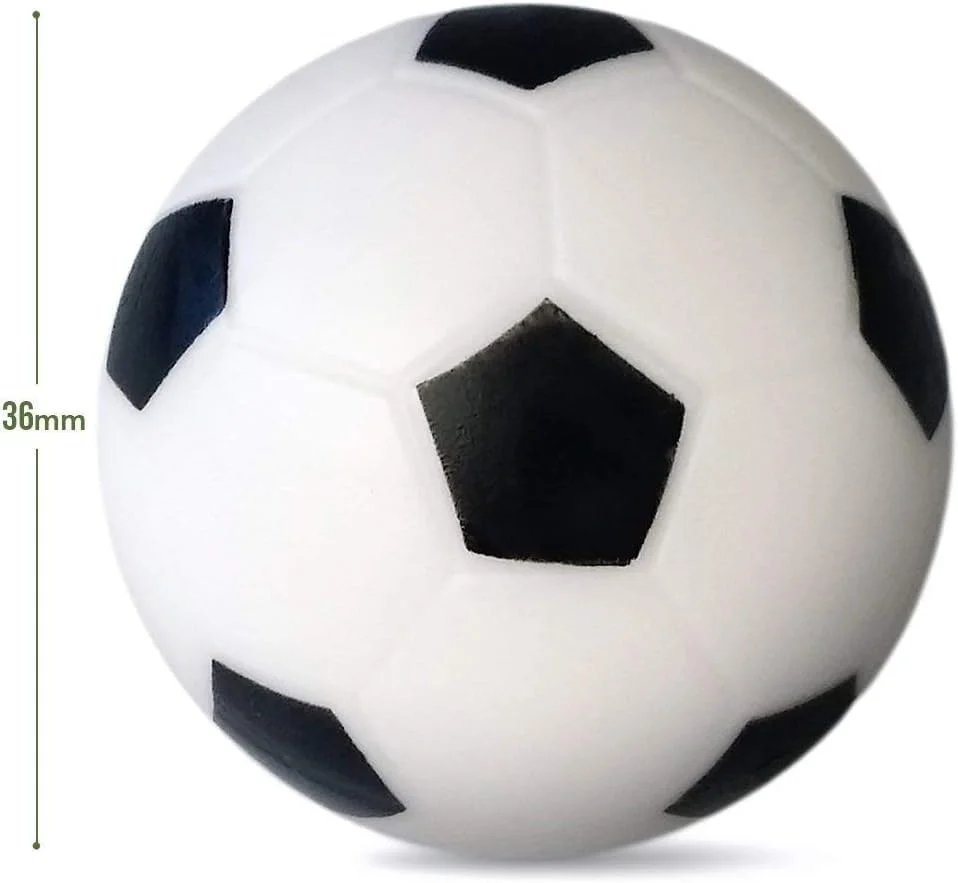 توپ های جایگزین فوتبال دستی، توپ های فوتبال رومیزی سیاه و سفید 36 میلی متری