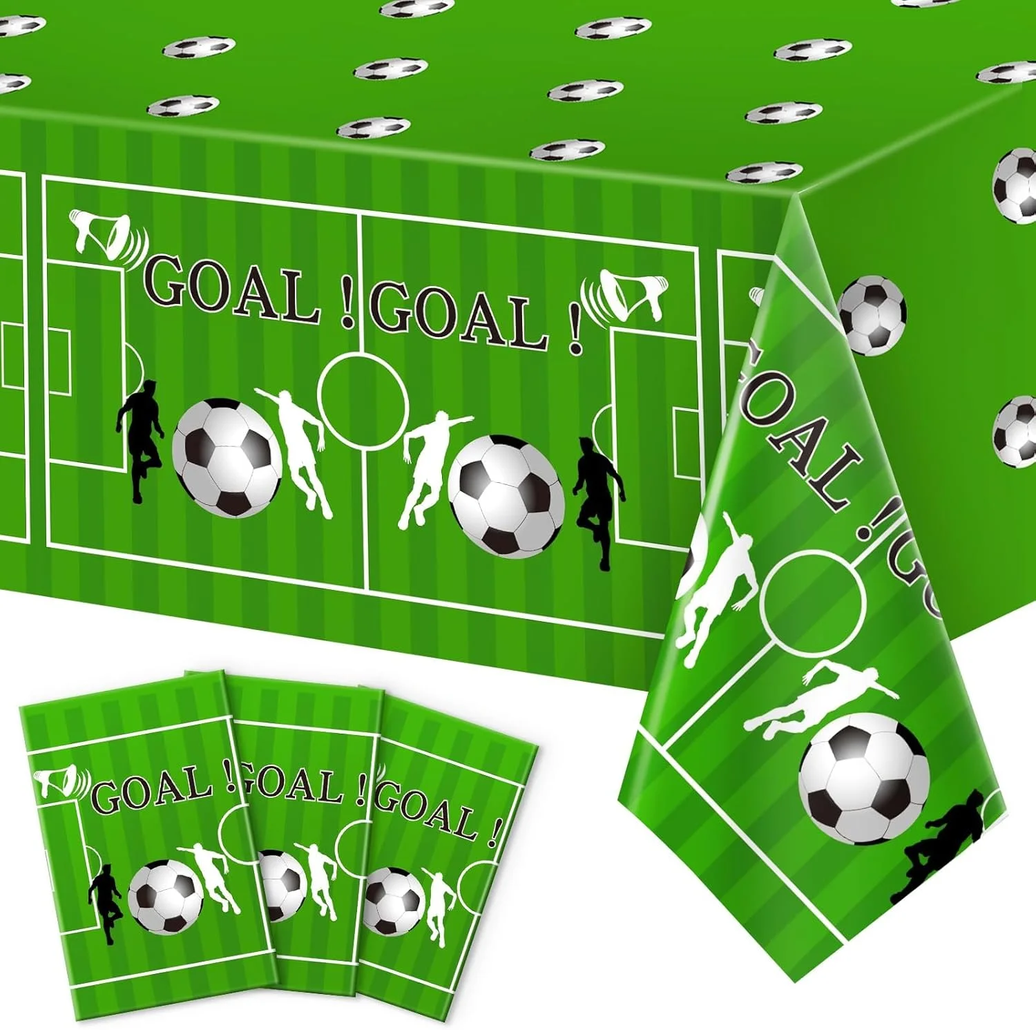 سفره یکبار مصرف طرح فوتبال TERRIFI، 3 عدد، مناسب برای رویدادهای فوتبالی، روز مسابقه، لوازم مهمانی با تم فوتبال (220*130 سانتی متر) سفره یکبار مصرف طرح فوتبال TERRIFI، 3 عدد، مناسب برای رویدادهای فوتبالی، روز مسابقه، لوازم مهمانی با تم فوتبال (220*130 سانتی متر)