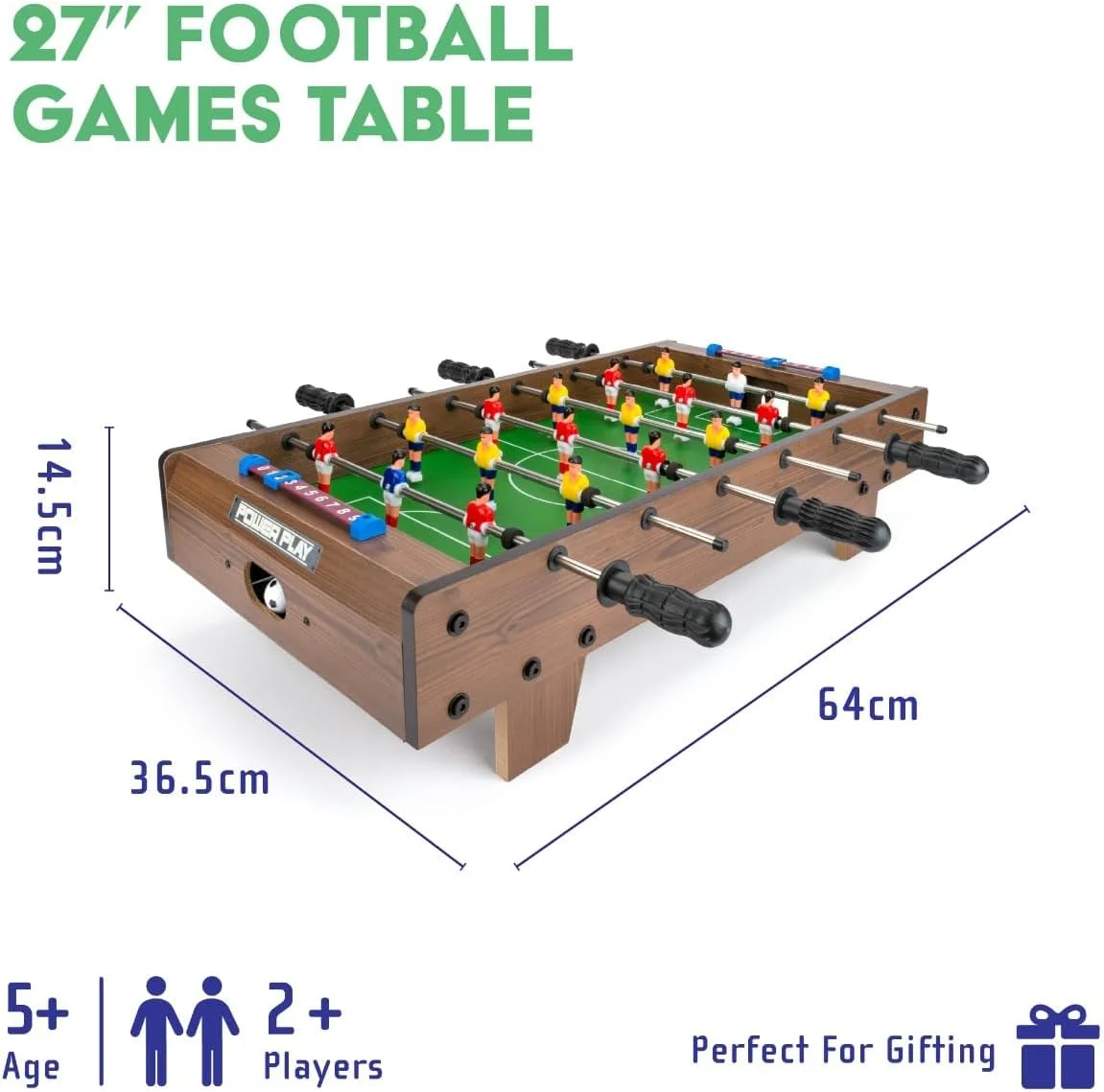 بازی فوتبال دستی رومیزی Toyrific Power Play، سایز 27 اینچ بازی فوتبال دستی رومیزی Toyrific Power Play، سایز 27 اینچ