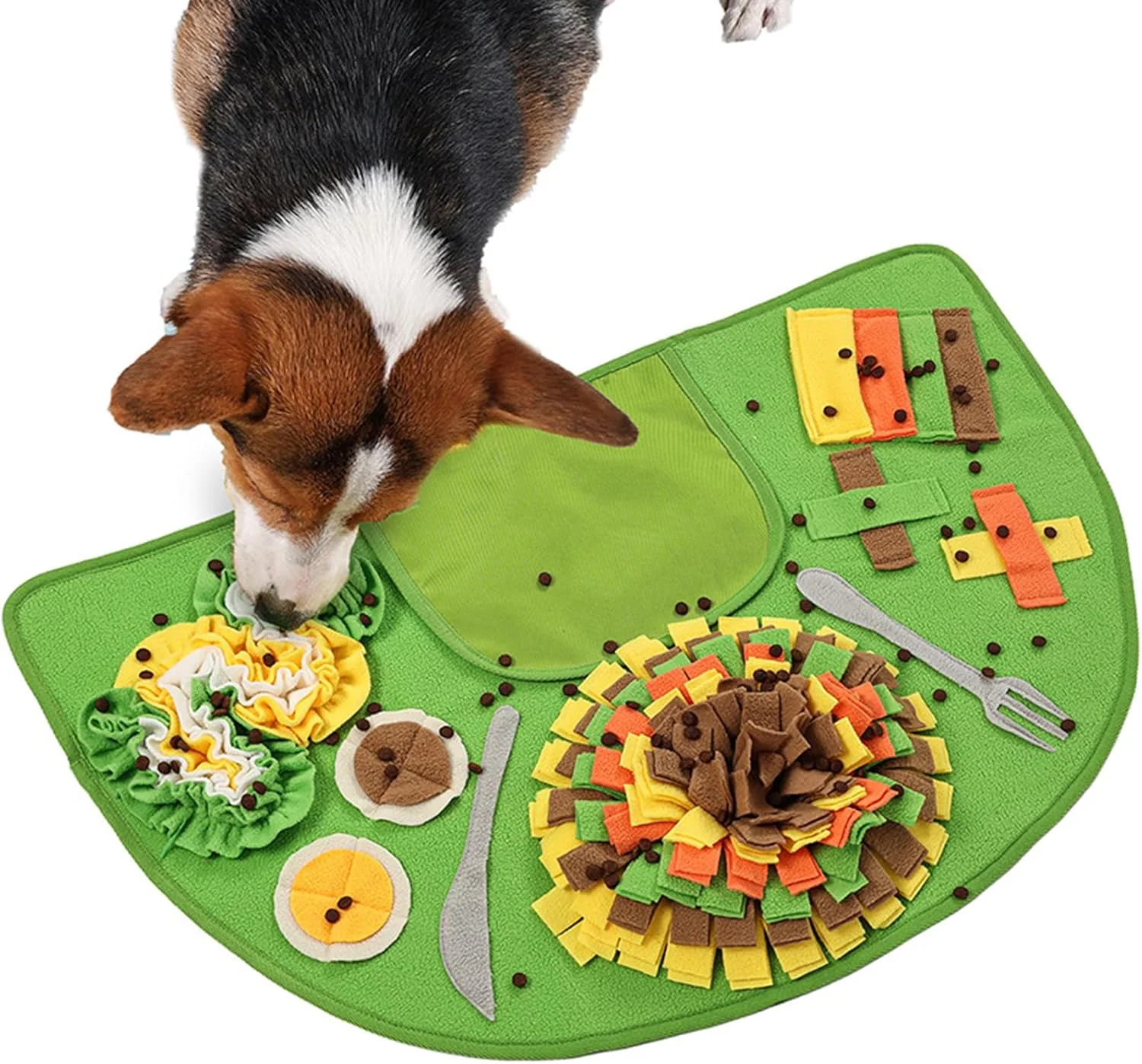 پد بویایی سگ - پازل غذایی سگ، اسباب بازی آهسته خوراک | اسباب بازی های تعاملی حیوانات خانگی، بازی های پازلی برای توله سگ، نژادهای متوسط و بزرگ، تغذیه جستجوگرانه، سرگرم نگه داشتن و آموزش برای رفع بی حوصلگی