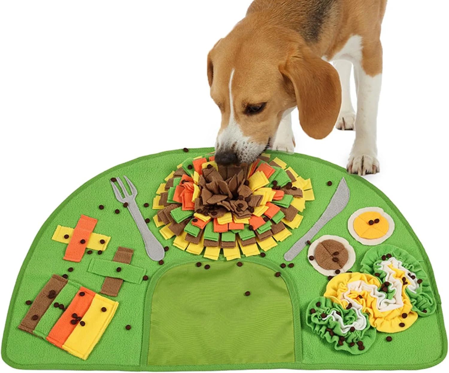 پد بویایی سگ - پد پازلی سگ، اسباب بازی تغذیه آهسته، پد تغذیه اسباب بازی های تعاملی لوازم حیوانات خانگی برای آموزش توله سگ کوچک، متوسط و بزرگ، غنی سازی لیسیدن، رفع خستگی و مشغول نگه داشتن آنها