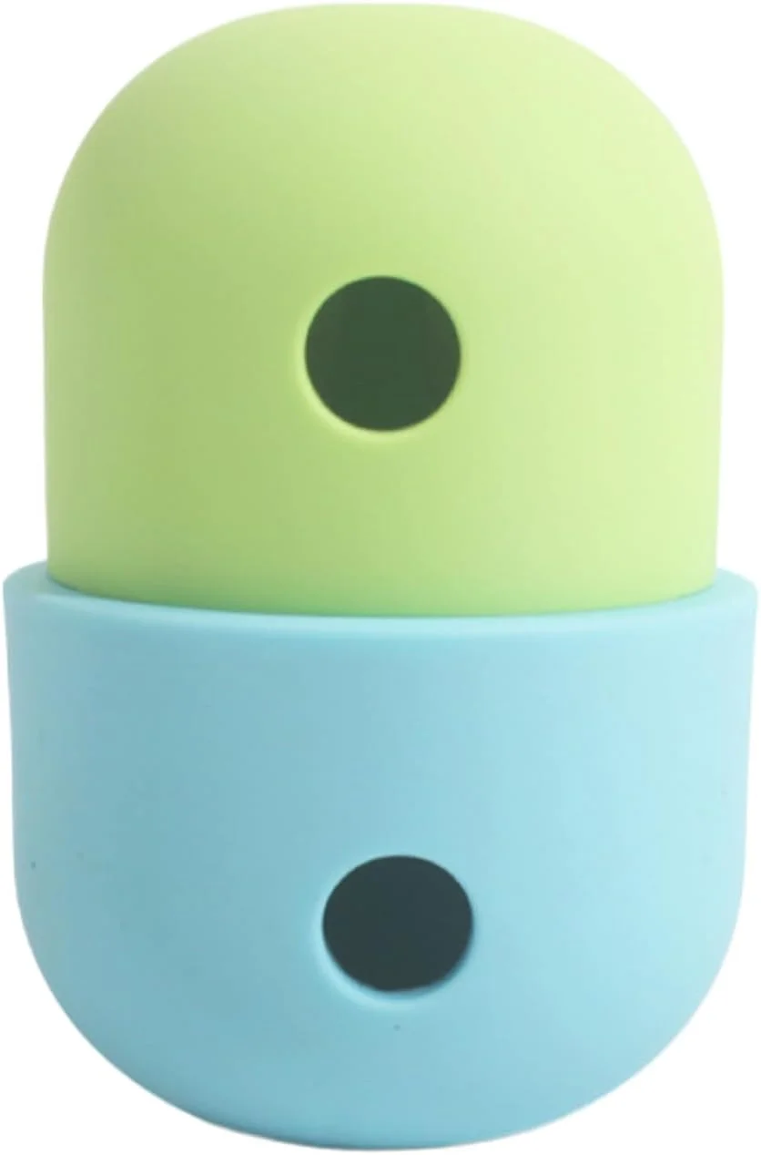 اسباب بازی پخش کننده غذای سگ - توپ دندانی سیلیکونی تعاملی سگ | اسباب بازی پازلی تشویقی توله سگ، لوازم حیوانات خانگی برای توله سگ های کوچک، متوسط و بزرگ