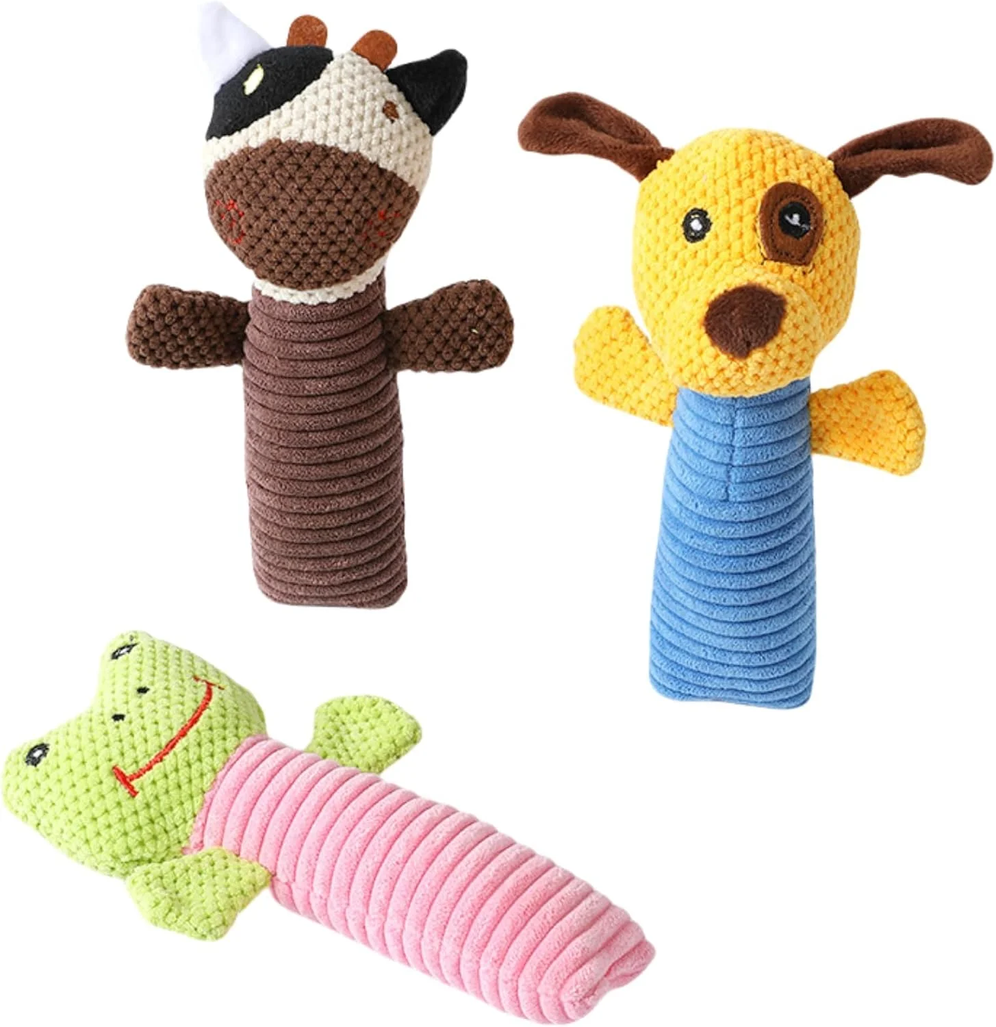 اسباب بازی سگ: بسته 3 عددی اسباب بازی جویدنی سگ های مخملی برای نژادهای کوچک و متوسط، اسباب بازی های حیوانات خانگی بادوام و مقاوم، اسباب بازی های دندانی توله سگ، جویدنی تعاملی برای مشغول نگه داشتن آنها، بهترین هدیه تولد اسباب بازی سگ: بسته 3 عددی اسباب بازی جویدنی سگ های مخملی برای نژادهای کوچک و متوسط، اسباب بازی های حیوانات خانگی بادوام و مقاوم، اسباب بازی های دندانی توله سگ، جویدنی تعاملی برای مشغول نگه داشتن آنها، بهترین هدیه تولد