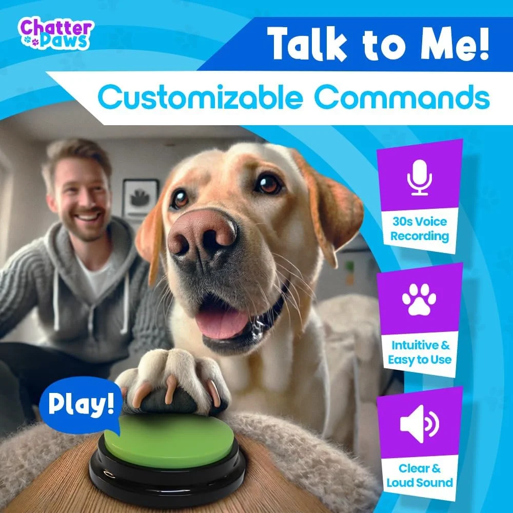 دکمه های سگ برای ارتباط - دکمه های سخنگوی بلند سگ، مجموعه دکمه های آموزش سگ پلاستیکی ABS، دکمه های سخنگوی قابل ضبط 30 ثانیه ای برای ارتباط سگ ها با پد ضد لغزش و 24 برچسب (بسته 6 عددی) دکمه های سگ برای ارتباط - دکمه های سخنگوی بلند سگ، مجموعه دکمه های آموزش سگ پلاستیکی ABS، دکمه های سخنگوی قابل ضبط 30 ثانیه ای برای ارتباط سگ ها با پد ضد لغزش و 24 برچسب (بسته 6 عددی)