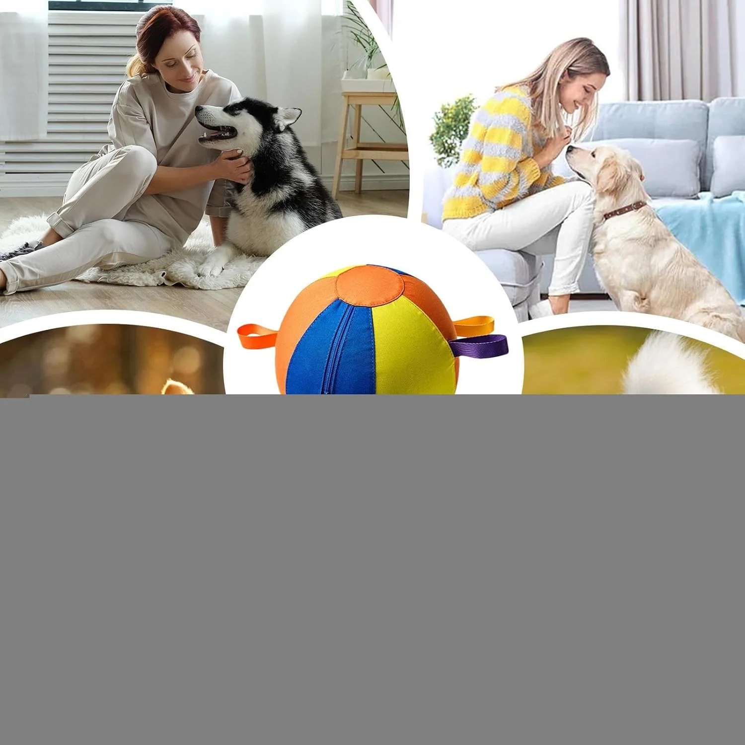 توپ بازی سگ | توپ بازی تعاملی حیوانات خانگی برای توله سگ - مقاوم در برابر گاز گرفتن، مناسب برای تمرینات استخر آب و بازی در فضای باز، مناسب برای توله سگ های پرخاشگر، هدیه کریسمس و تولد توپ بازی سگ | توپ بازی تعاملی حیوانات خانگی برای توله سگ - مقاوم در برابر گاز گرفتن، مناسب برای تمرینات استخر آب و بازی در فضای باز، مناسب برای توله سگ های پرخاشگر، هدیه کریسمس و تولد