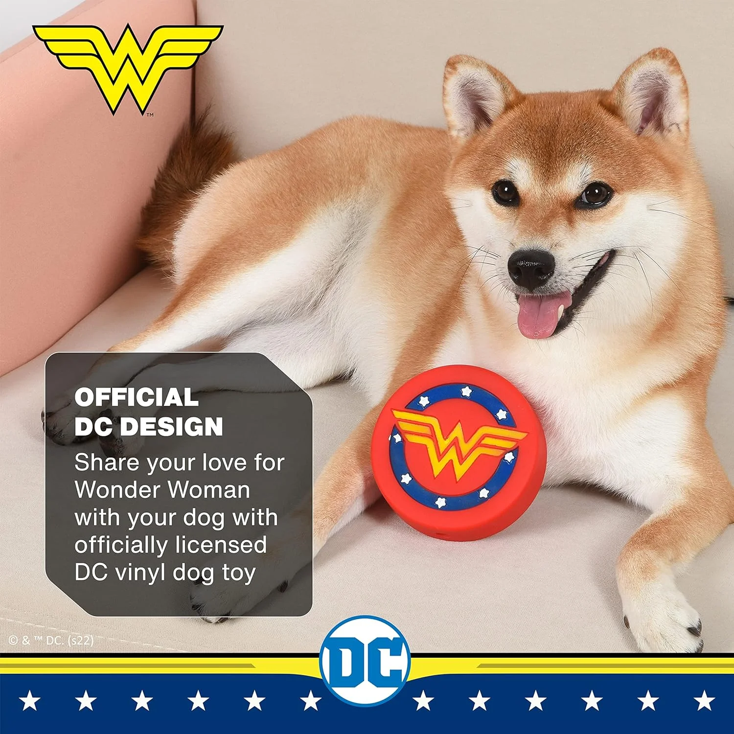 اسباب بازی سگ وینیل طرح لوگو ستاره زن شگفت انگیز DC Comics برای حیوانات خانگی | اسباب بازی کوچک سگ، اسباب بازی جیر جیر کننده سگ | اسباب بازی ابرقهرمانی زیبا، سرگرم کننده و ایمن برای سگ ها | اسباب بازی جویدنی سگ زن شگفت انگیز، 4 اینچ اسباب بازی سگ وینیل طرح لوگو ستاره زن شگفت انگیز DC Comics برای حیوانات خانگی | اسباب بازی کوچک سگ، اسباب بازی جیر جیر کننده سگ | اسباب بازی ابرقهرمانی زیبا، سرگرم کننده و ایمن برای سگ ها | اسباب بازی جویدنی سگ زن شگفت انگیز، 4 اینچ