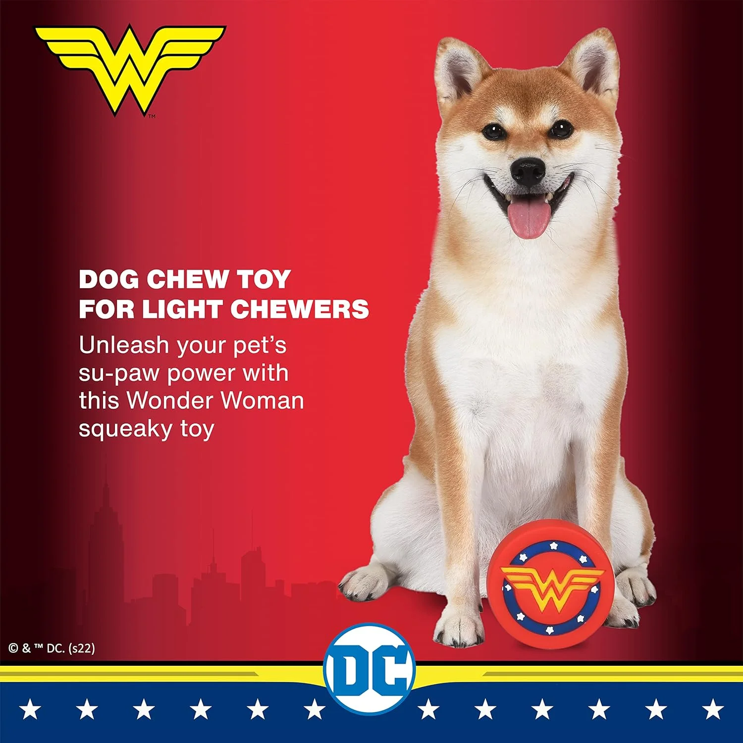 اسباب بازی سگ وینیل طرح لوگو ستاره زن شگفت انگیز DC Comics برای حیوانات خانگی | اسباب بازی کوچک سگ، اسباب بازی جیر جیر کننده سگ | اسباب بازی ابرقهرمانی زیبا، سرگرم کننده و ایمن برای سگ ها | اسباب بازی جویدنی سگ زن شگفت انگیز، 4 اینچ اسباب بازی سگ وینیل طرح لوگو ستاره زن شگفت انگیز DC Comics برای حیوانات خانگی | اسباب بازی کوچک سگ، اسباب بازی جیر جیر کننده سگ | اسباب بازی ابرقهرمانی زیبا، سرگرم کننده و ایمن برای سگ ها | اسباب بازی جویدنی سگ زن شگفت انگیز، 4 اینچ