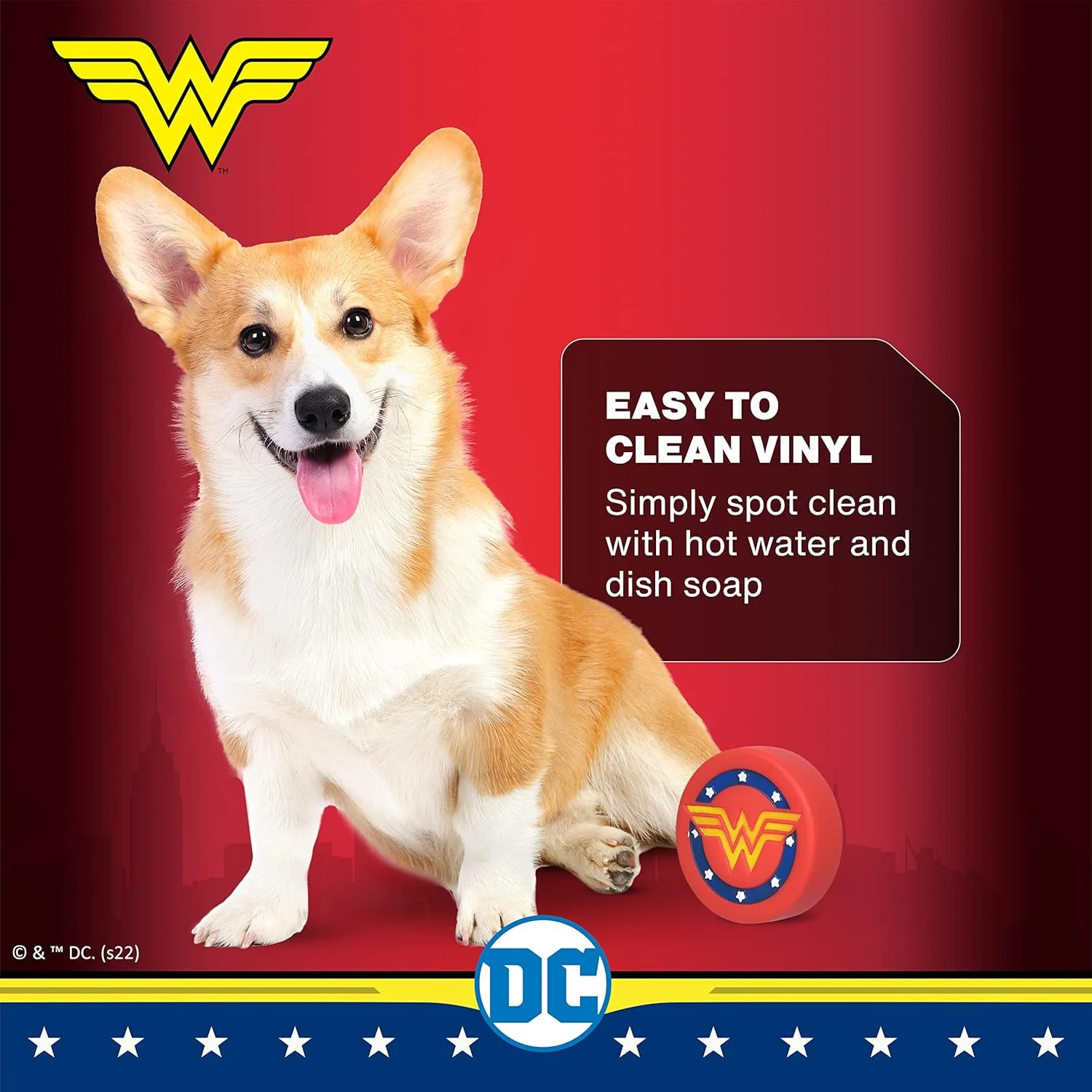 اسباب بازی سگ وینیل طرح لوگو ستاره زن شگفت انگیز DC Comics برای حیوانات خانگی | اسباب بازی کوچک سگ، اسباب بازی جیر جیر کننده سگ | اسباب بازی ابرقهرمانی زیبا، سرگرم کننده و ایمن برای سگ ها | اسباب بازی جویدنی سگ زن شگفت انگیز، 4 اینچ اسباب بازی سگ وینیل طرح لوگو ستاره زن شگفت انگیز DC Comics برای حیوانات خانگی | اسباب بازی کوچک سگ، اسباب بازی جیر جیر کننده سگ | اسباب بازی ابرقهرمانی زیبا، سرگرم کننده و ایمن برای سگ ها | اسباب بازی جویدنی سگ زن شگفت انگیز، 4 اینچ