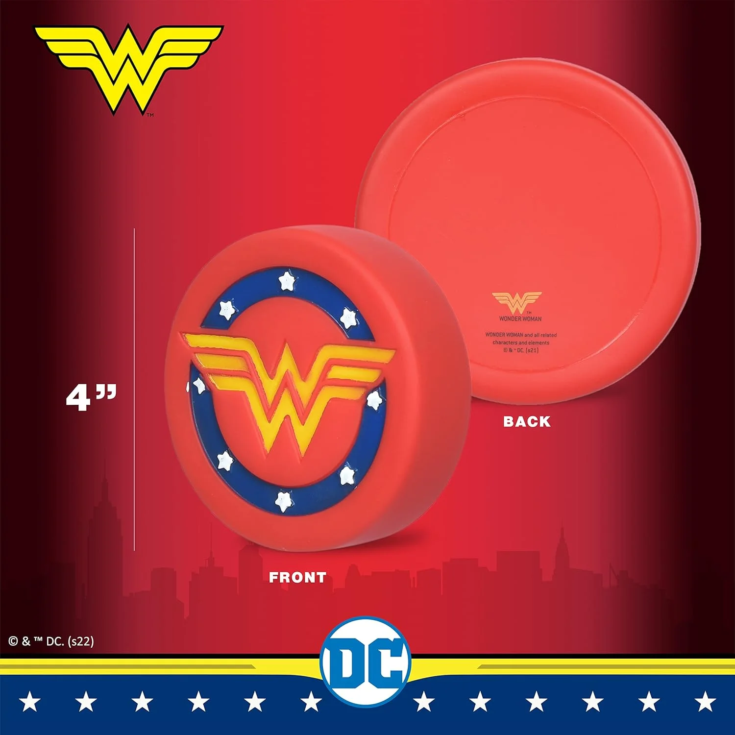 اسباب بازی سگ وینیل طرح لوگو ستاره زن شگفت انگیز DC Comics برای حیوانات خانگی | اسباب بازی کوچک سگ، اسباب بازی جیر جیر کننده سگ | اسباب بازی ابرقهرمانی زیبا، سرگرم کننده و ایمن برای سگ ها | اسباب بازی جویدنی سگ زن شگفت انگیز، 4 اینچ اسباب بازی سگ وینیل طرح لوگو ستاره زن شگفت انگیز DC Comics برای حیوانات خانگی | اسباب بازی کوچک سگ، اسباب بازی جیر جیر کننده سگ | اسباب بازی ابرقهرمانی زیبا، سرگرم کننده و ایمن برای سگ ها | اسباب بازی جویدنی سگ زن شگفت انگیز، 4 اینچ