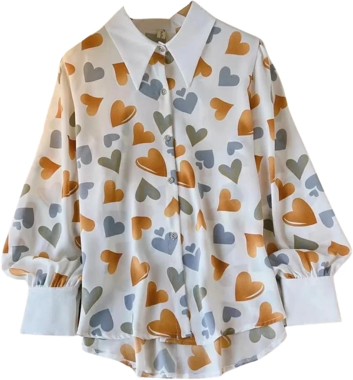 گرسیلوکس تاپ زنانه ریون یقه استاندارد فانتزی با طرح چاپی و برش معمولی مناسب دختران