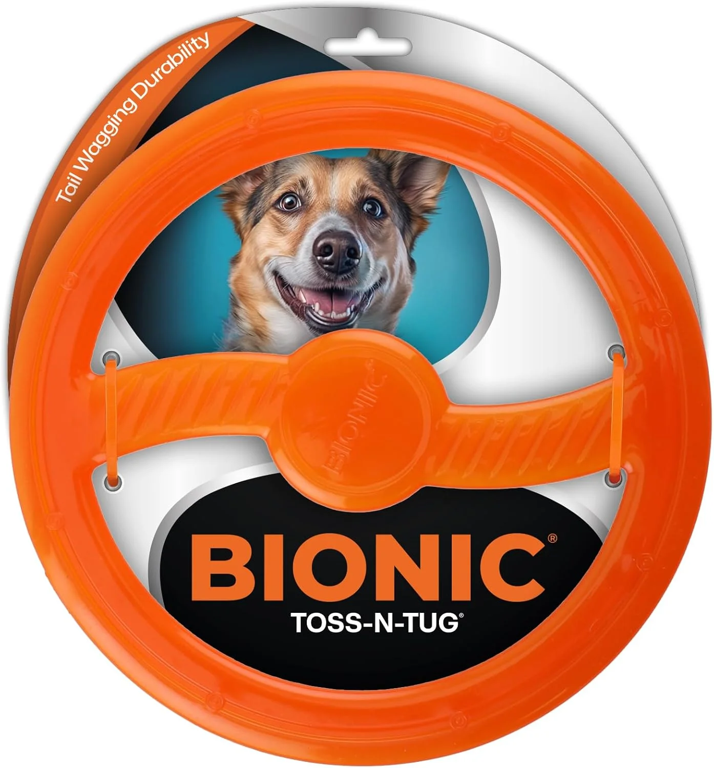 اسباب بازی سگ BIONIC Toss-N-Tug - اسباب بازی چند منظوره نهایی با دید بالا برای سگ