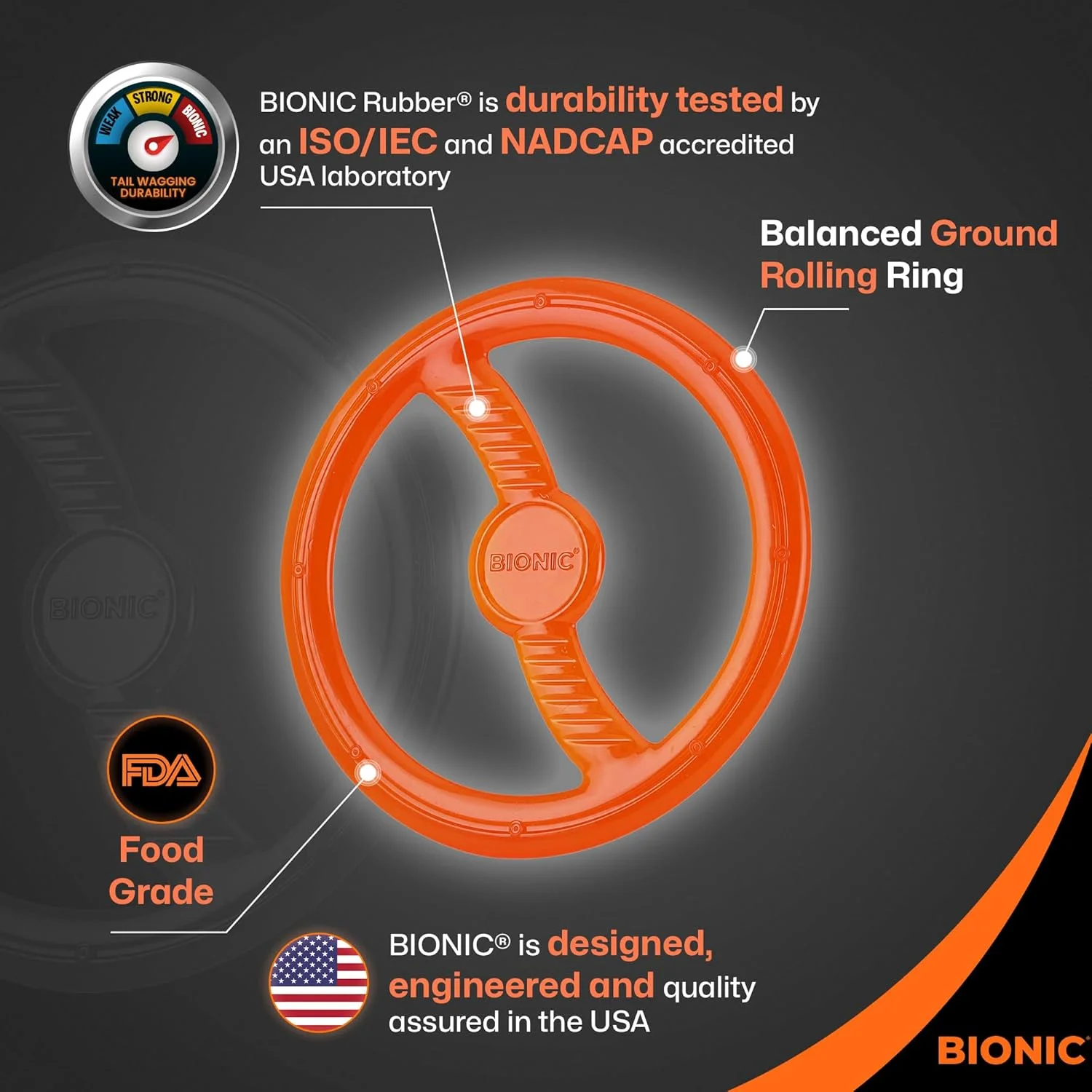 اسباب بازی سگ BIONIC Toss-N-Tug - اسباب بازی چند منظوره نهایی با دید بالا برای سگ اسباب بازی سگ BIONIC Toss-N-Tug - اسباب بازی چند منظوره نهایی با دید بالا برای سگ