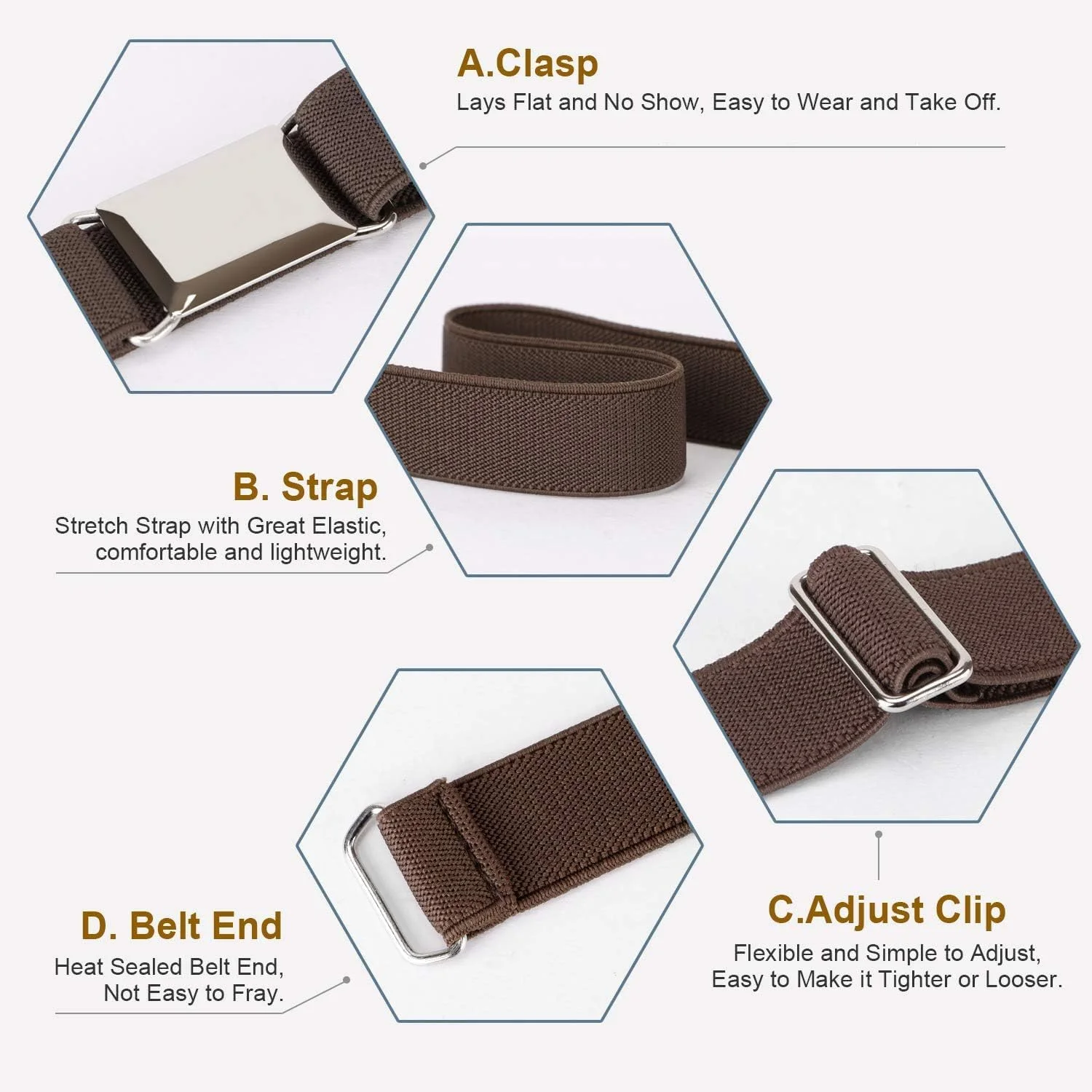 ست 3 عددی کمربند کشی سگک دار کودکانه Goodern، کمربند کشی قابل تنظیم برای کودکان با سگک مربعی نقره ای، کمربند شیک زنانه و مردانه برای شلوار جین، دامن، کمربند کشی برای پسران و دختران - مشکی+قهوه ای+خاکستری