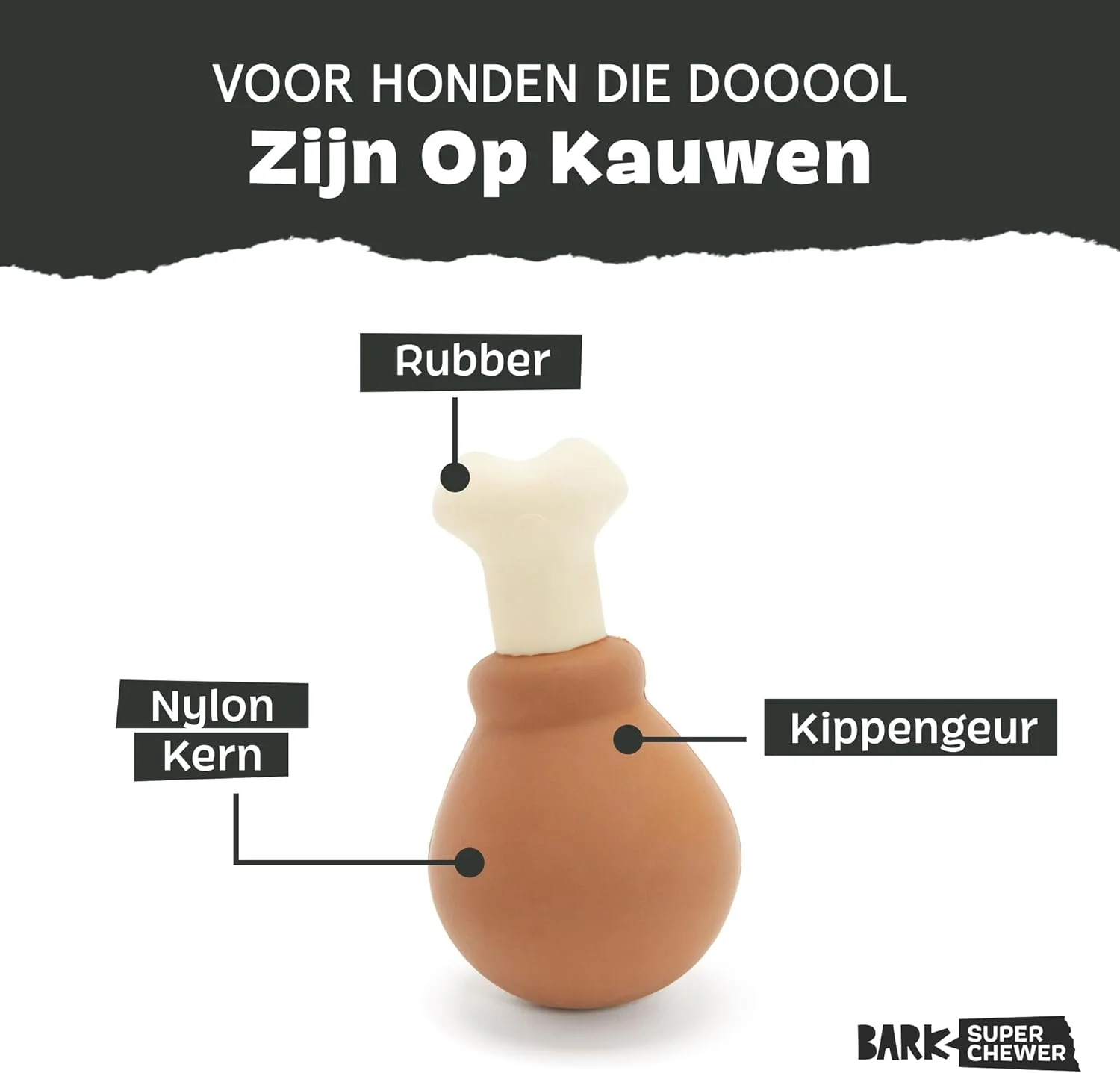 اسباب بازی های جویدنی سگ Barkbox Super Chewer، مناسب برای جویدن های قوی، تحریک کننده دندان (بوقلمون - بزرگ) اسباب بازی های جویدنی سگ Barkbox Super Chewer، مناسب برای جویدن های قوی، تحریک کننده دندان (بوقلمون - بزرگ)