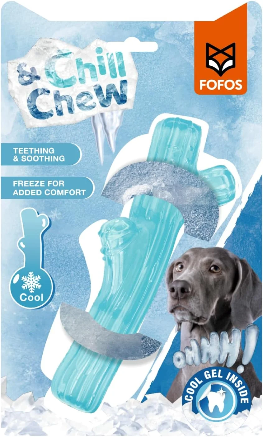 اسباب بازی جویدنی خنک کننده شاخه ای BarkButler x Fofos، آبی | مناسب سگ های سایز متوسط تا بزرگ (10-30 کیلوگرم) | دارای ژل خنک کننده بر پایه آب | تسکین دهنده دندان درآوردن و لثه های ملتهب | پر کنید، منجمد کنید، بازی کنید | مناسب برای همه نژادها | بازی آوردن و جویدن اسباب بازی جویدنی خنک کننده شاخه ای BarkButler x Fofos، آبی | مناسب سگ های سایز متوسط تا بزرگ (10-30 کیلوگرم) | دارای ژل خنک کننده بر پایه آب | تسکین دهنده دندان درآوردن و لثه های ملتهب | پر کنید، منجمد کنید، بازی کنید | مناسب برای همه نژادها | بازی آوردن و جویدن