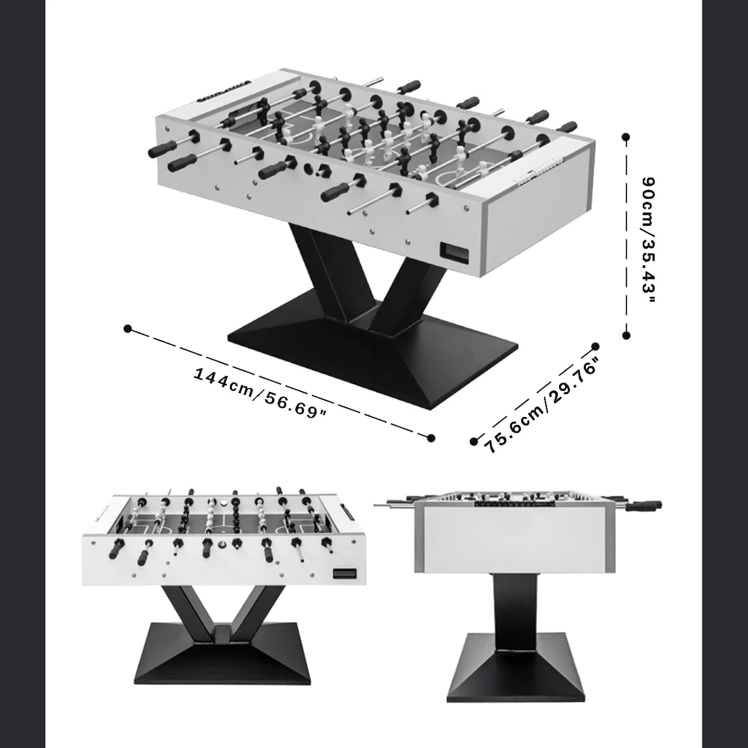 فوتبال دستی حرفه ای SVASTY، فوتبال دستی استاندارد 8 میله، میز فوتبال بازی برای بازی سرگرم کننده کودکان در داخل خانه فوتبال دستی حرفه ای SVASTY، فوتبال دستی استاندارد 8 میله، میز فوتبال بازی برای بازی سرگرم کننده کودکان در داخل خانه