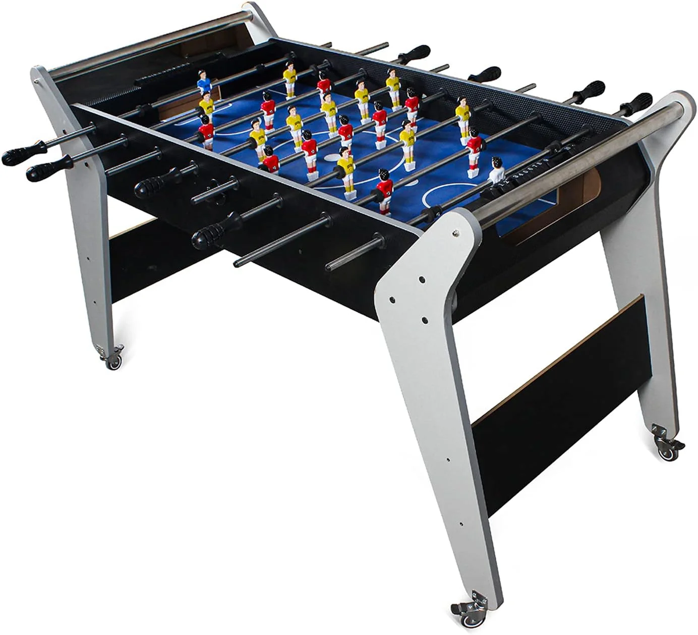 فوتبال دستی SVASTY، تجهیزات ورزشی میز فوتبال دستی کودکان و بزرگسالان، دستگاه فوتبال سرپوشیده، میز بازی فوتبال، سرگرمی اتاق بازی خانوادگی کودکان