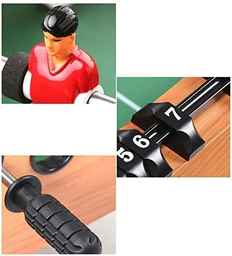 میز فوتبال دستی SVASTY - بازی فوتبال رومیزی با کیفیت مسابقات تجاری برای خانه، نصب آسان، میز بازی فوتبال چوبی مناسب برای شب های خانوادگی برای بزرگسالان و کودکان میز فوتبال دستی SVASTY - بازی فوتبال رومیزی با کیفیت مسابقات تجاری برای خانه، نصب آسان، میز بازی فوتبال چوبی مناسب برای شب های خانوادگی برای بزرگسالان و کودکان